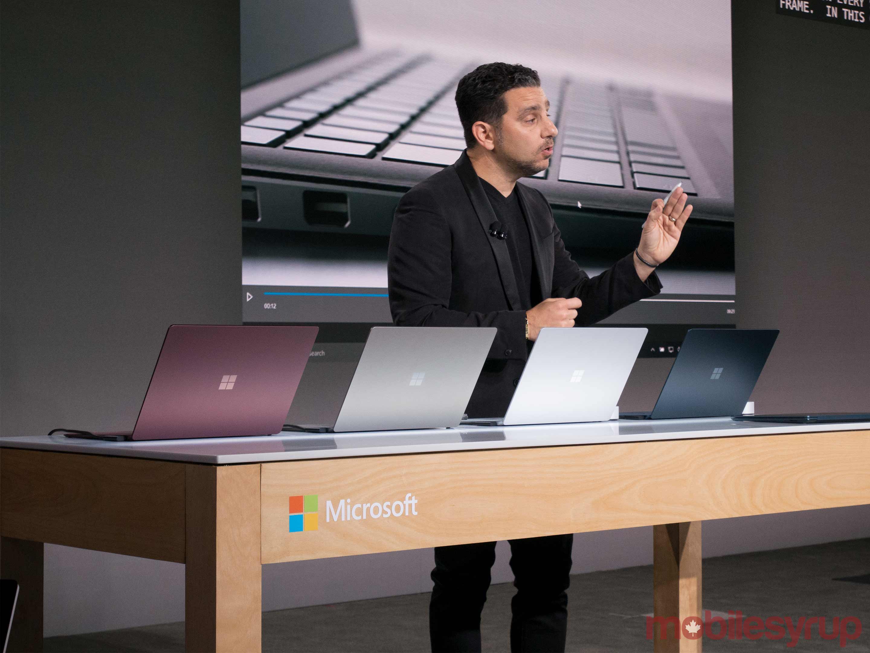 Microsoft unveiled the Surface Laptop with Windows 10 S