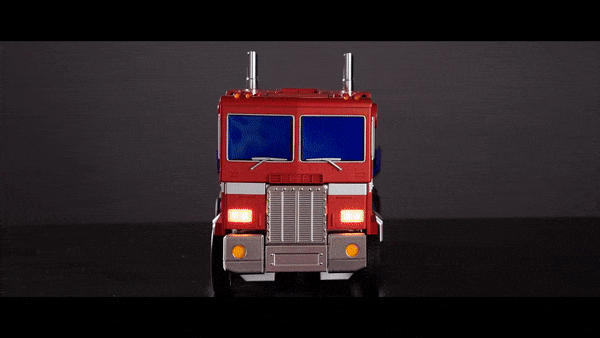 Check out this crazy self-transforming Optimus Prime toy