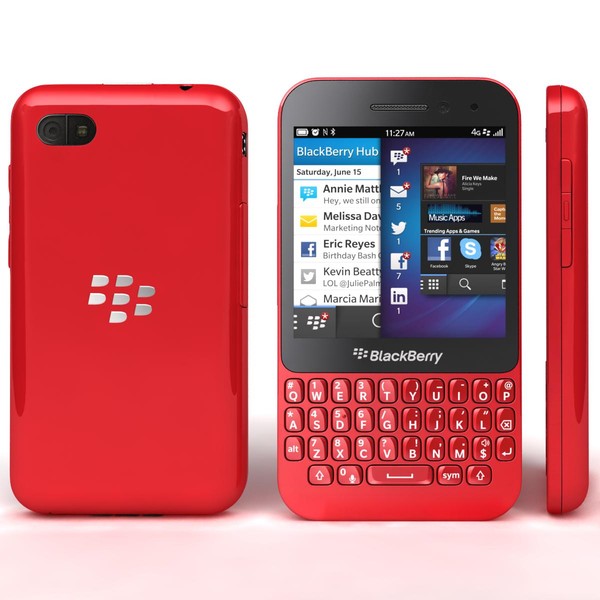 Red BlackBerry Q5