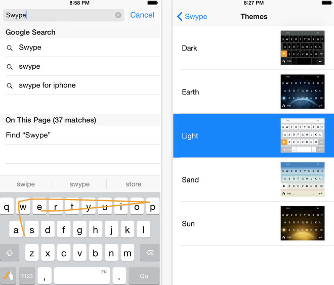 Swype for iOS 8