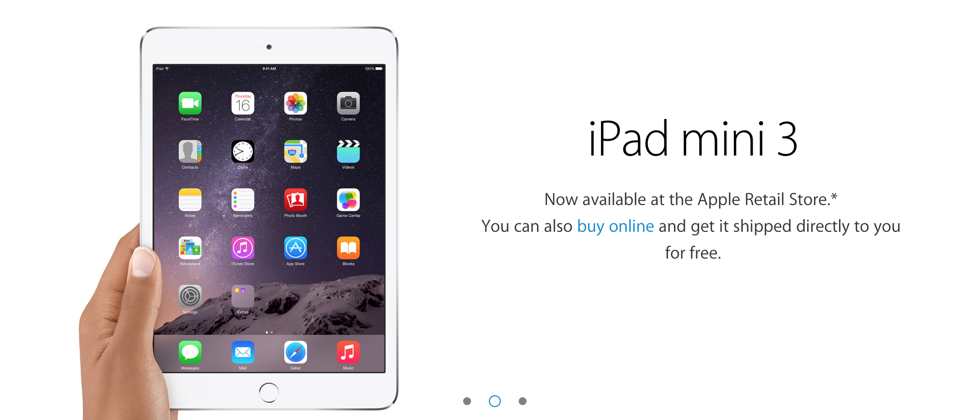 iPad mini 3 Apple retail store