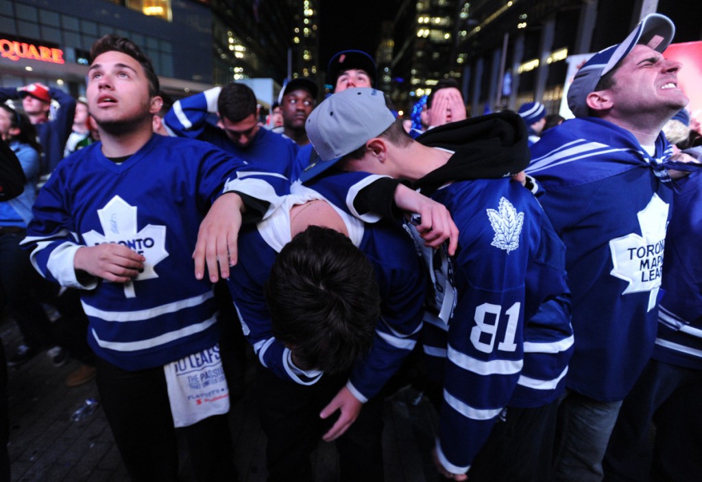 Sad Leafs fans