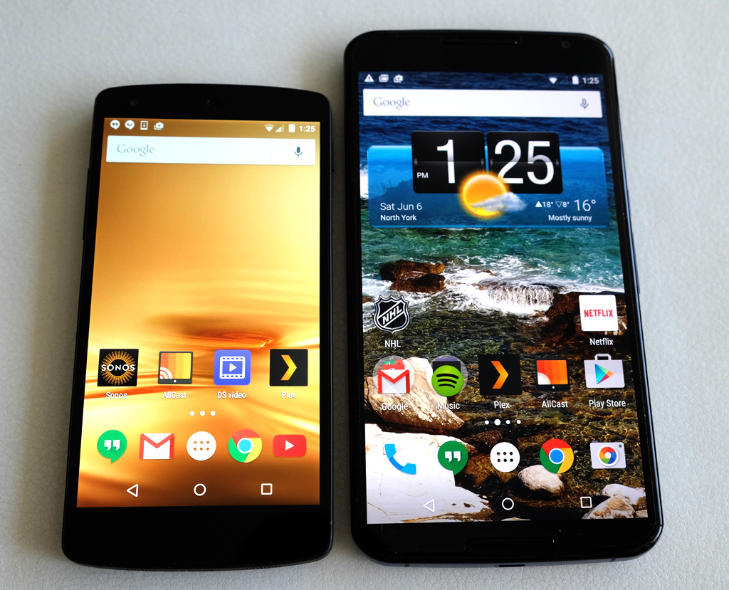 Nexus 6 and Nexus 5_1