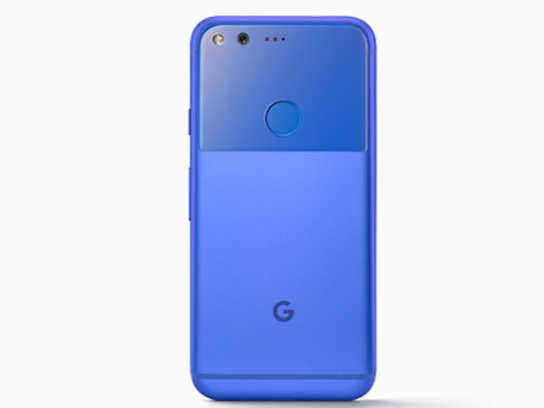 Google Pixel in Really Blue