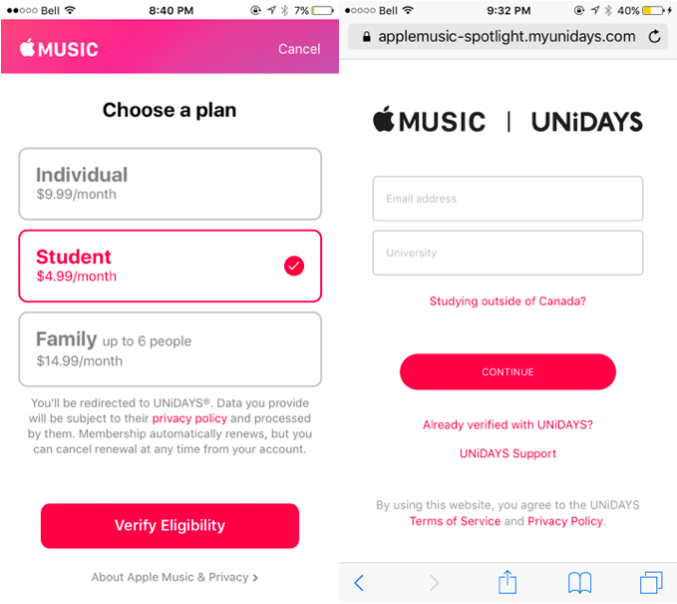 Apple Music offering $4.99 student pricing in Canada ...