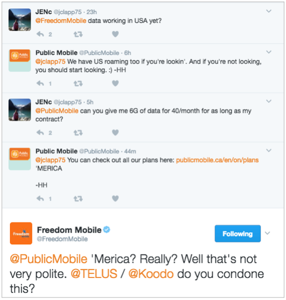 Public takes to Twitter to cause drama for Freedom Mobile
