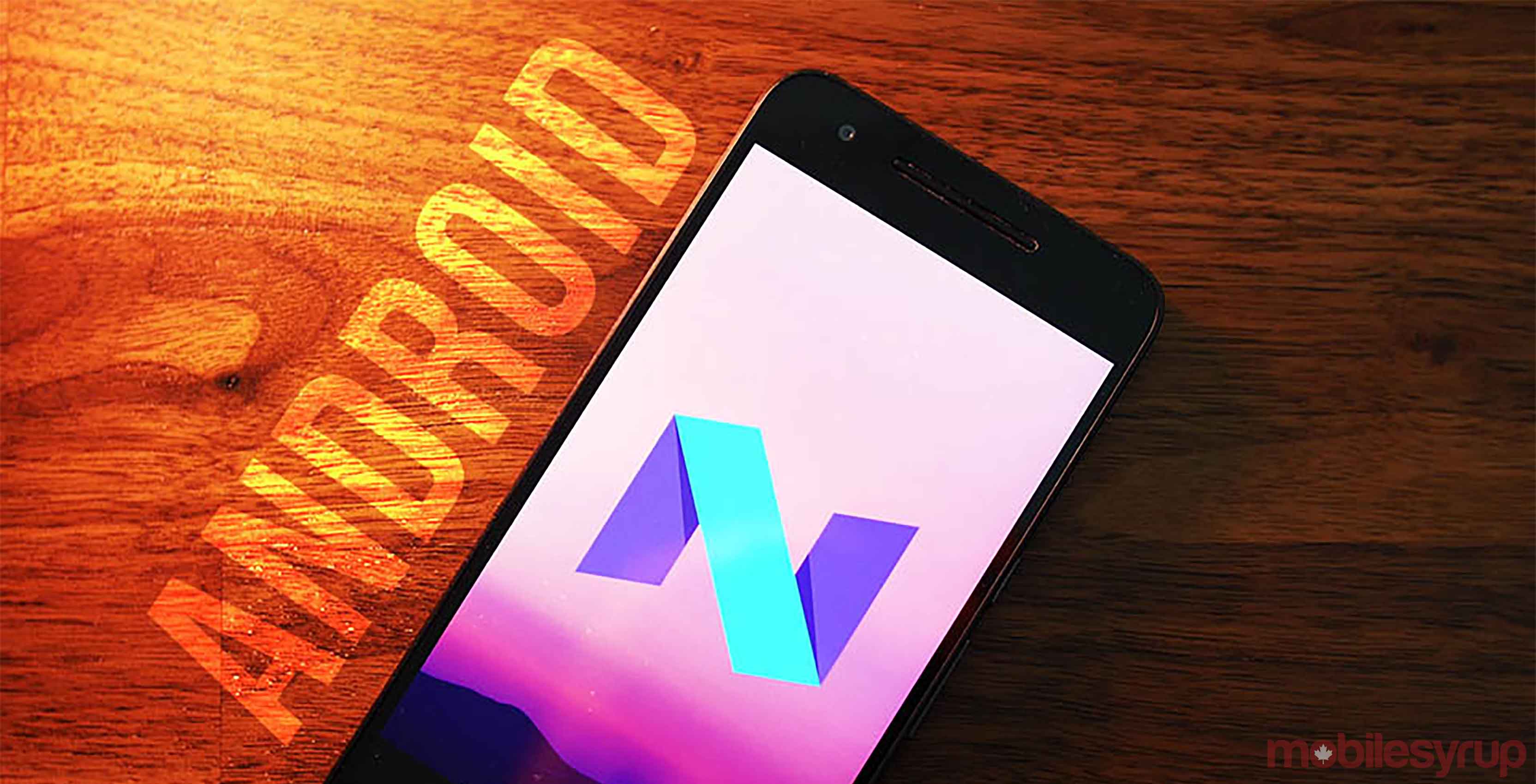 smartphone running Android 7.1.2 Nougat