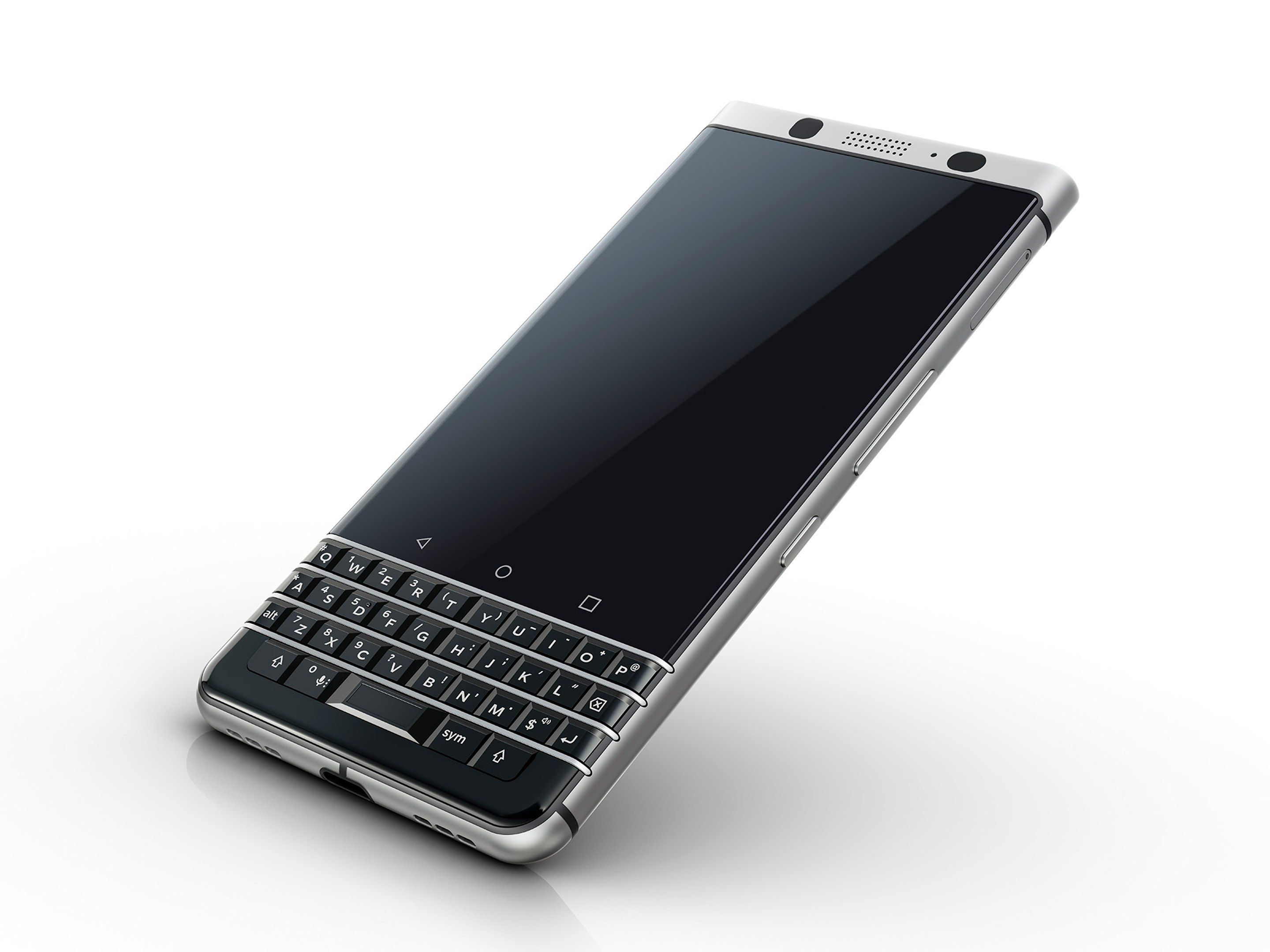 Front view of BlackBerry Keyone