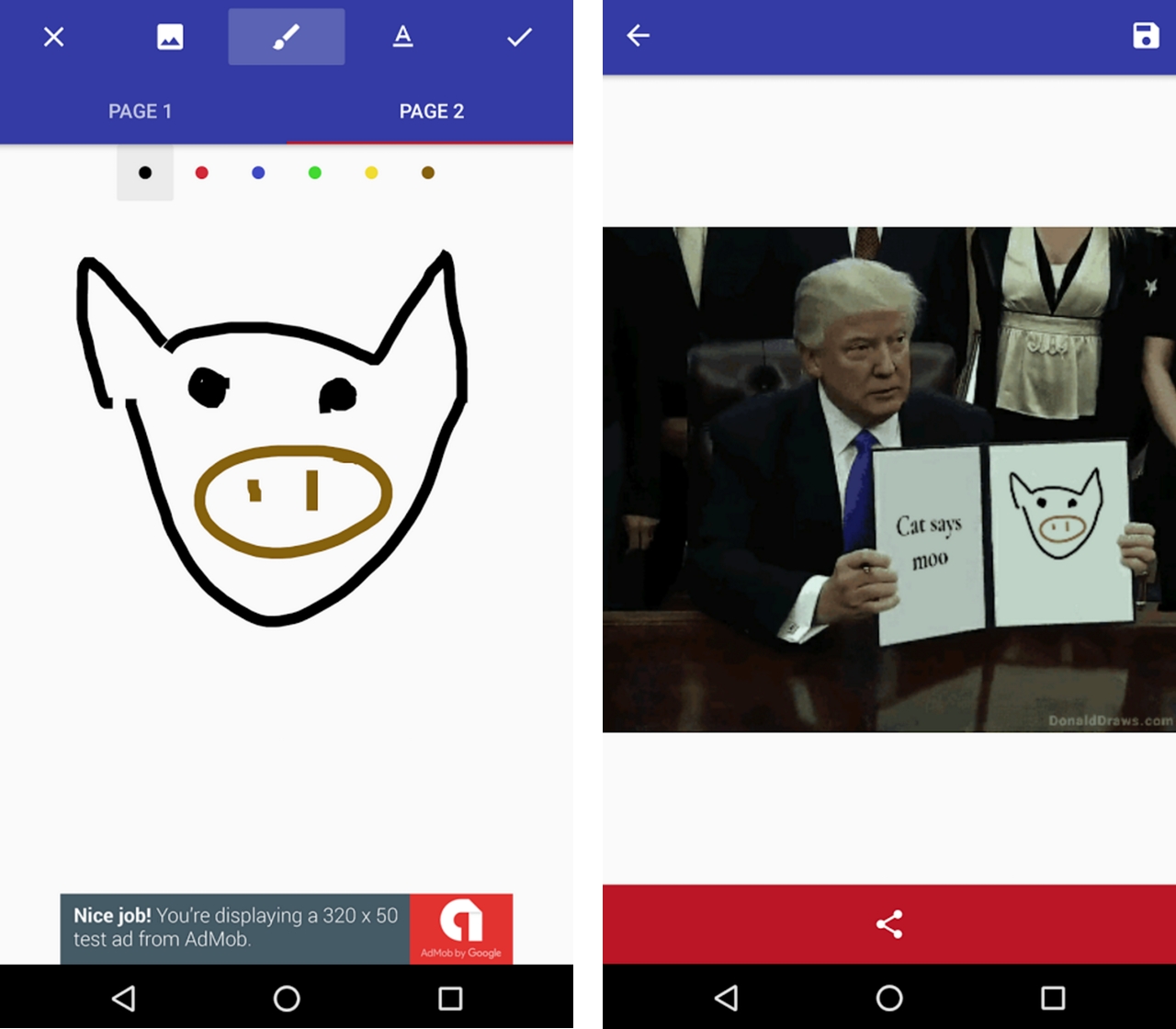 Donald Draws Android App