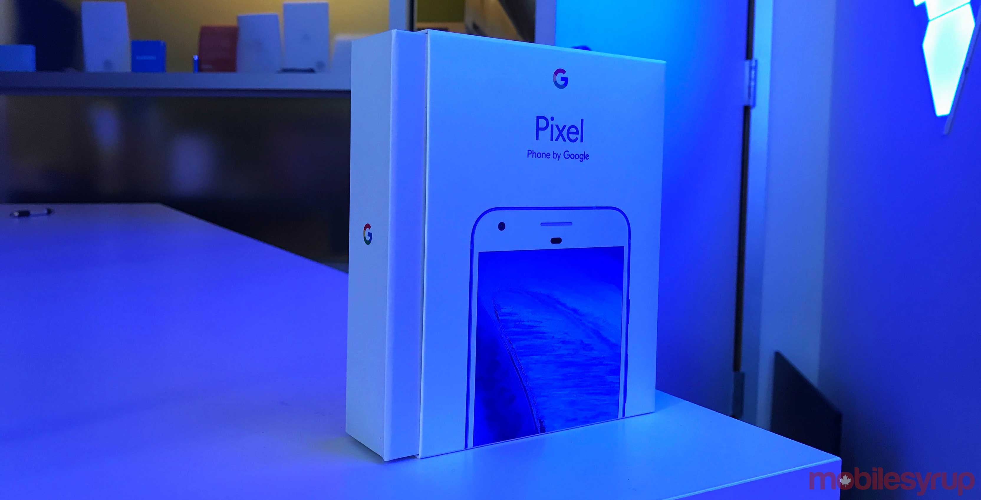 Google Pixel Really Blue Box