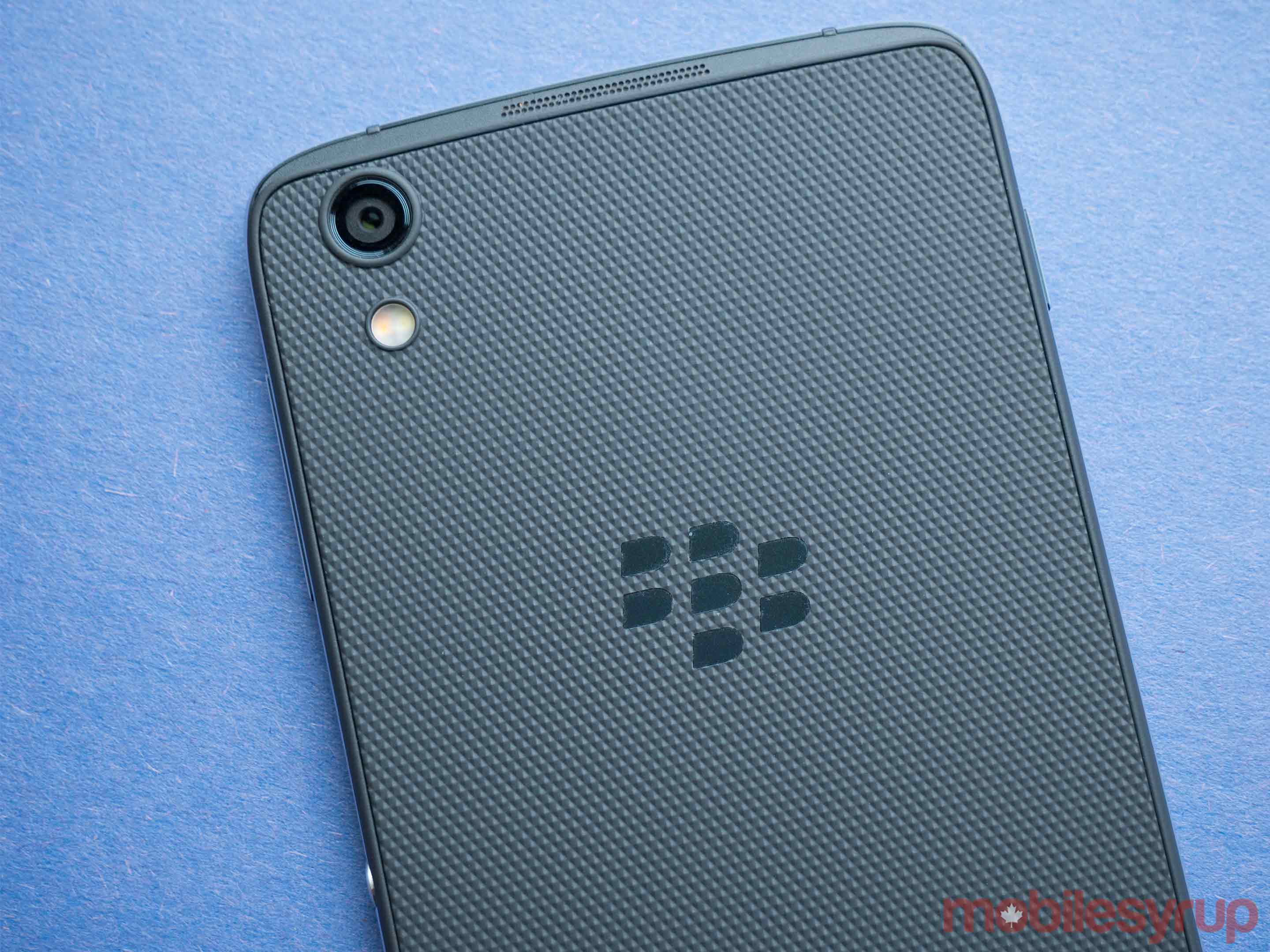 Back of BlackBerry DTEK50