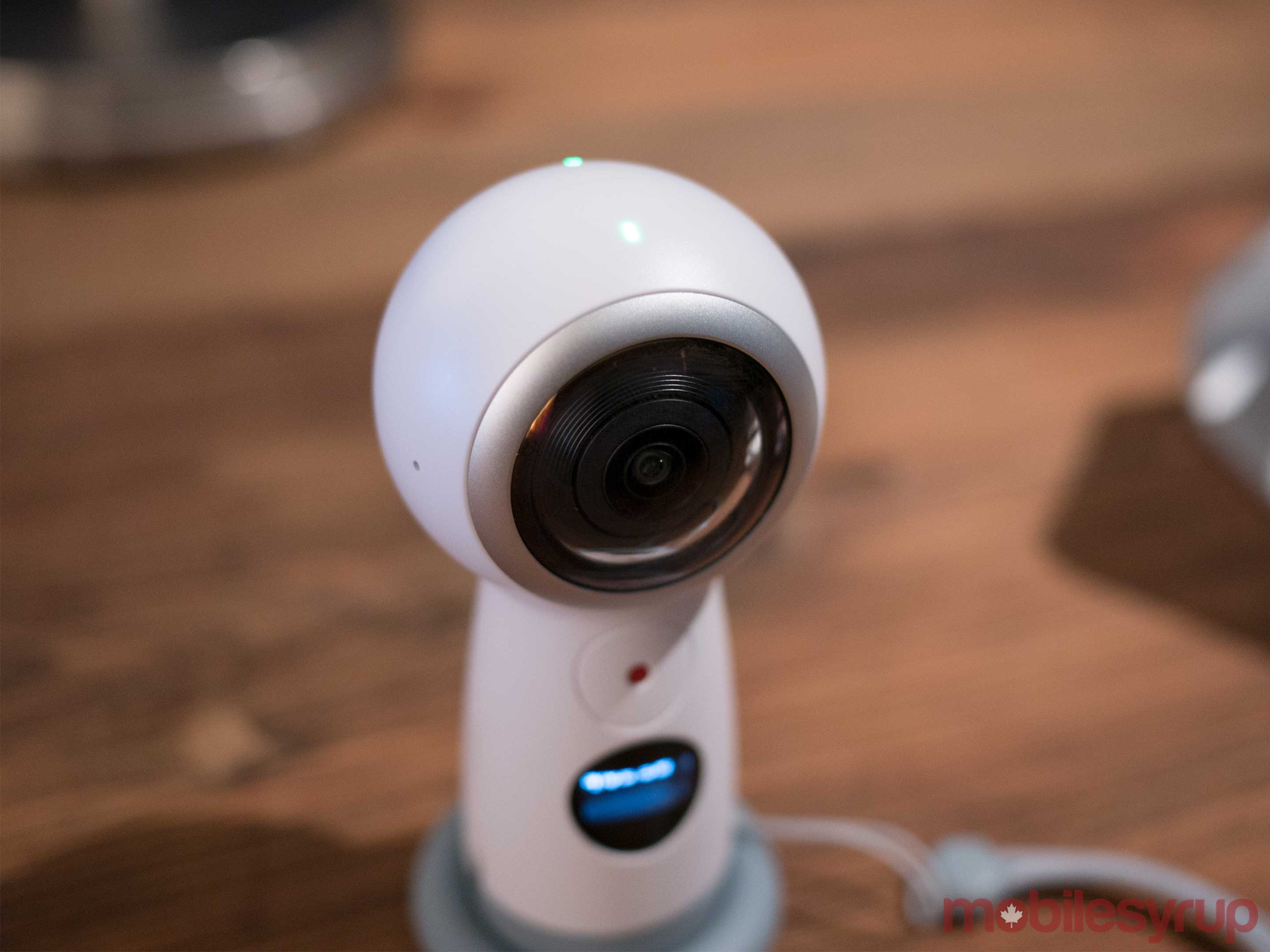 Gear 360 on table sitting