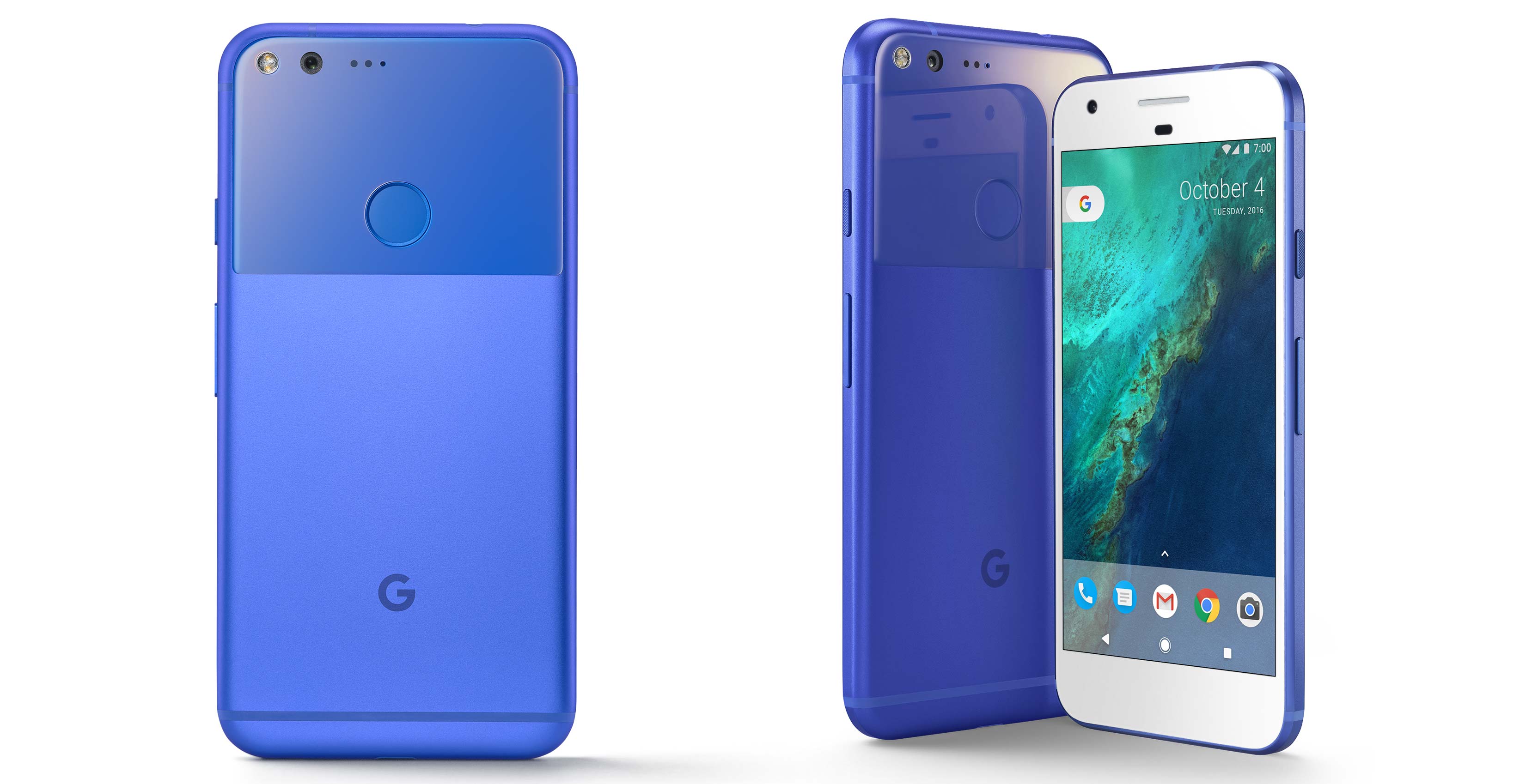 Really Blue Google Pixel rogers