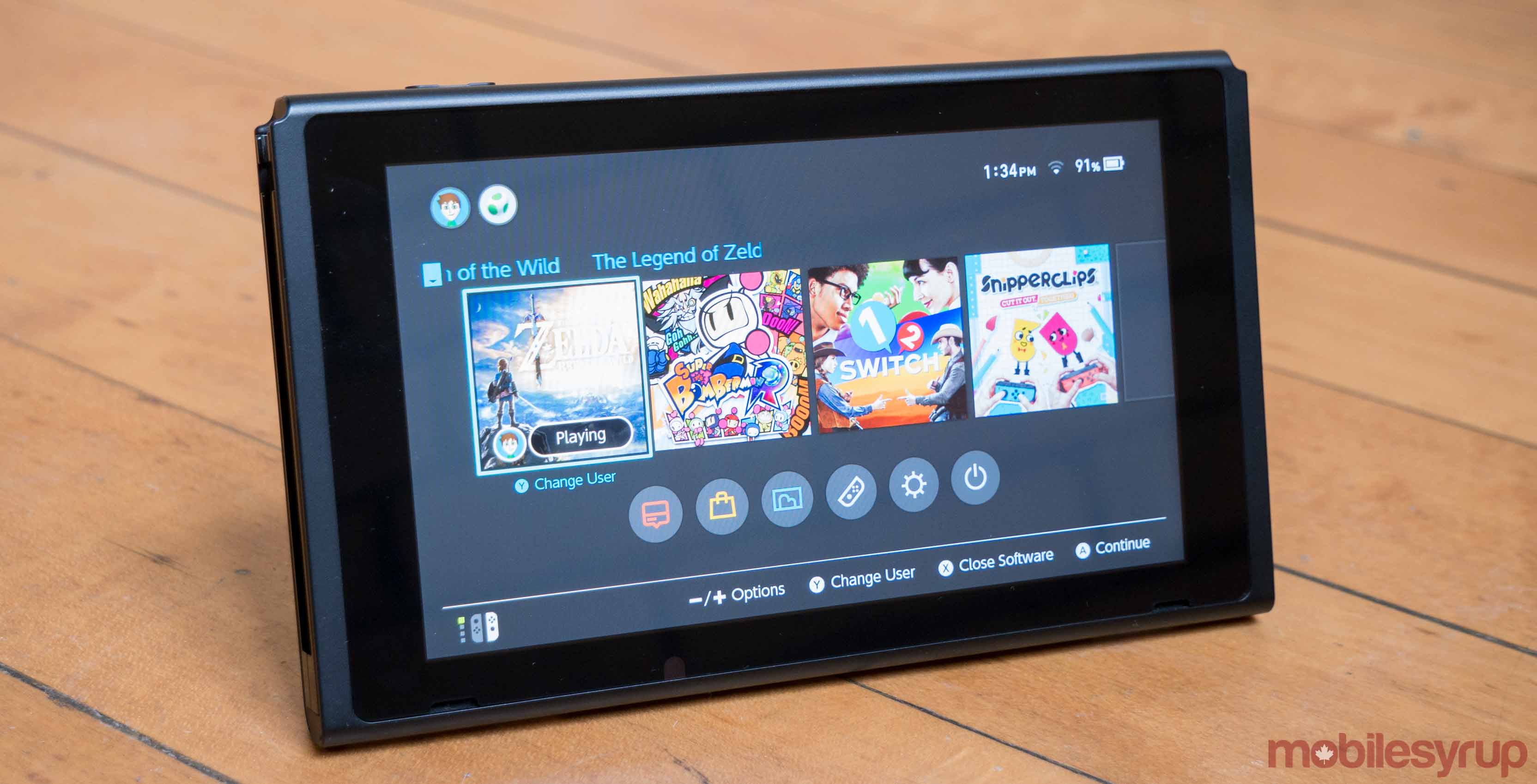 Nintendo Switch tablet