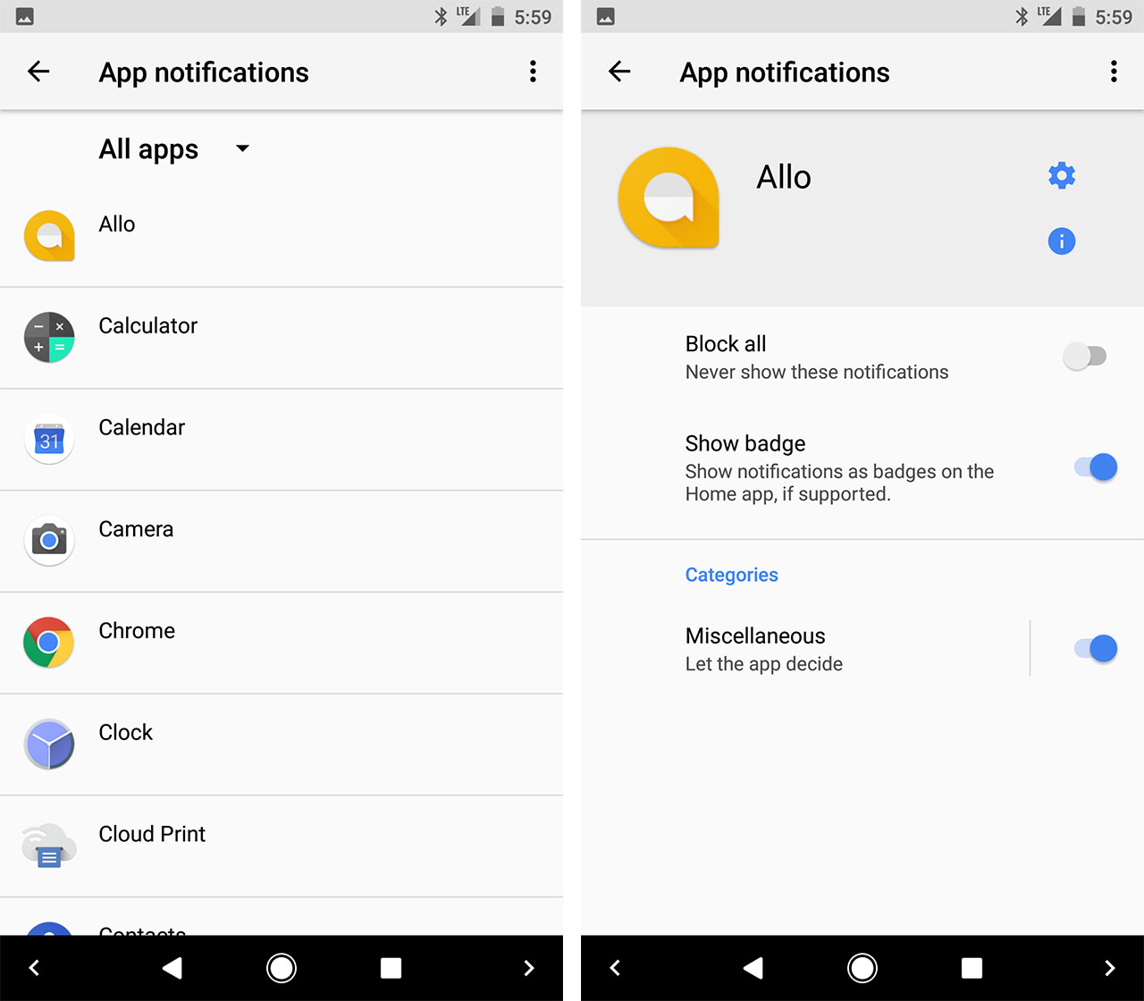 notification channels android o features