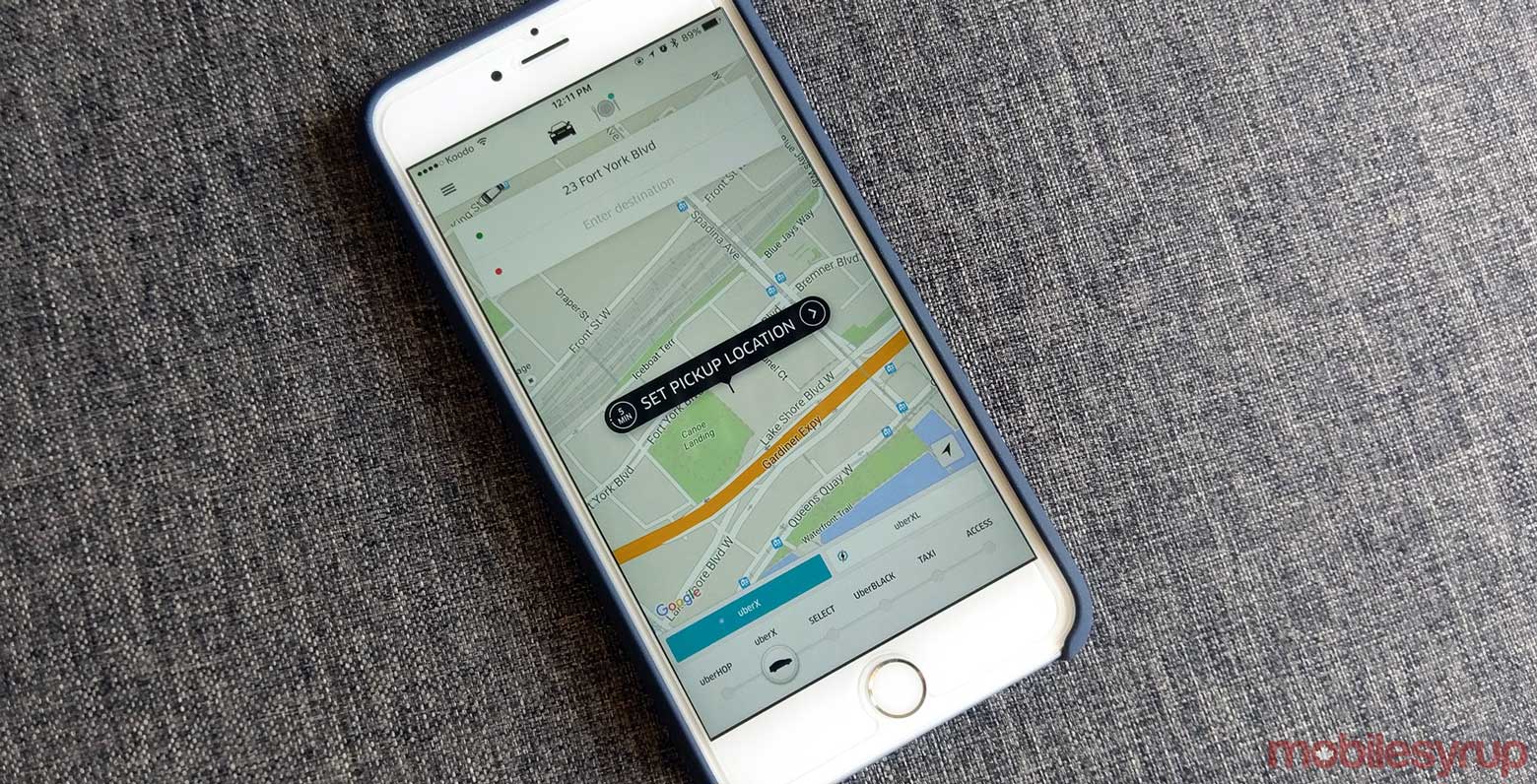 Uber modify pick up location
