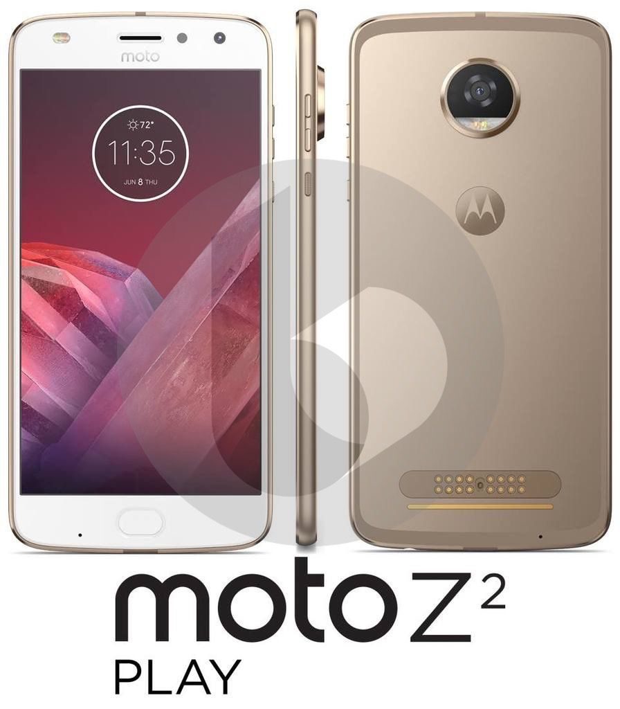 Moto Z2 Play from front side and back