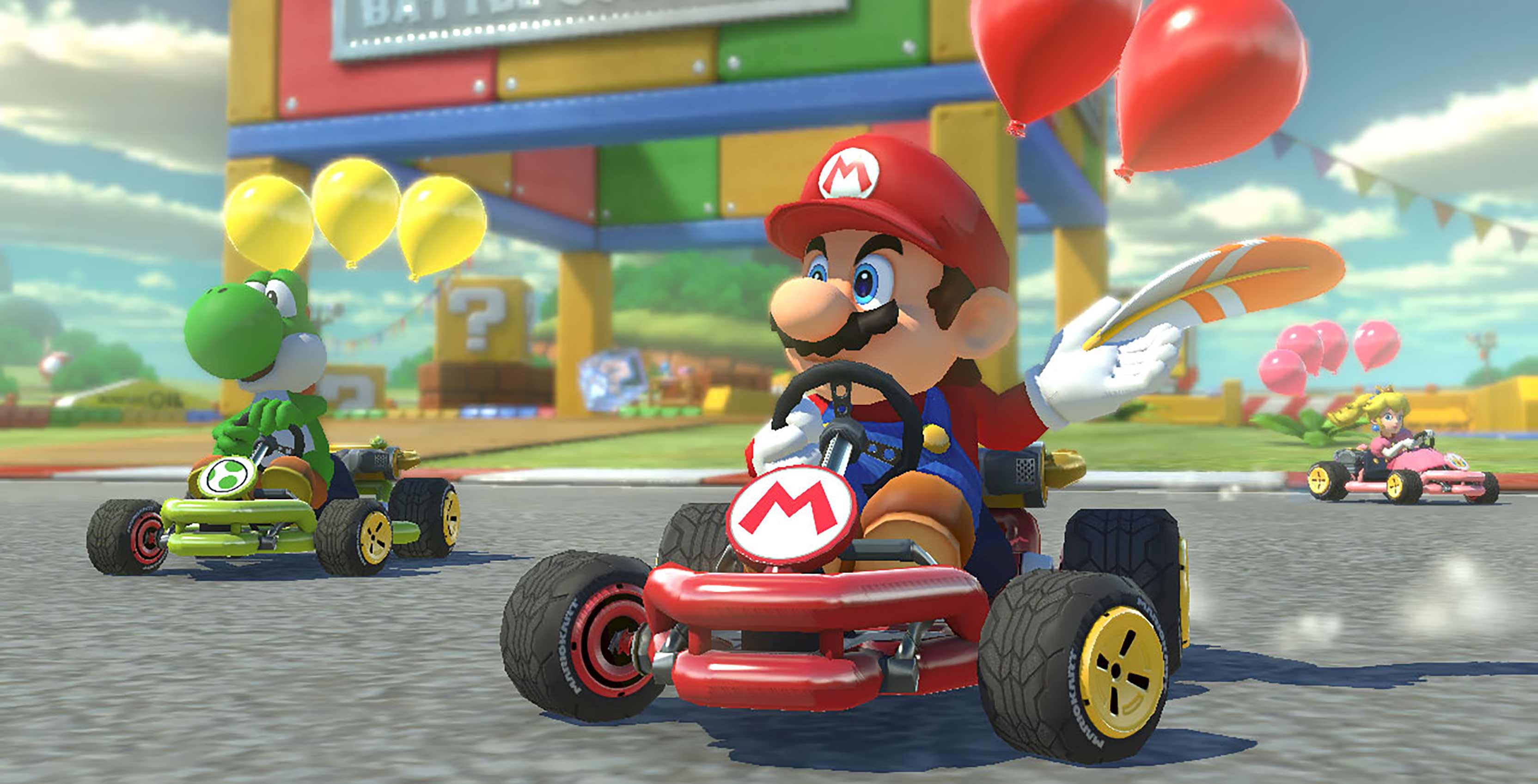 Mario Kart 8 Deluxe Mario and Yoshi