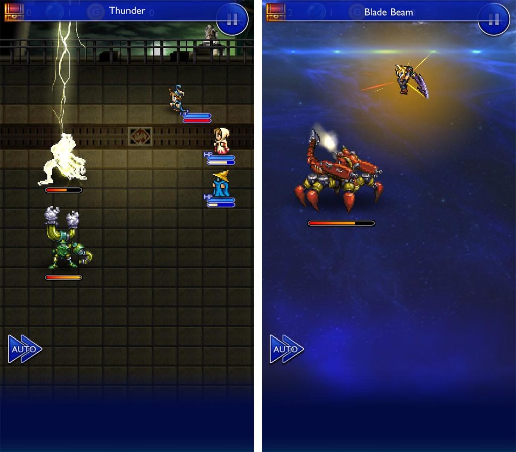 Final Fantasy Record Keeper mobile game combat