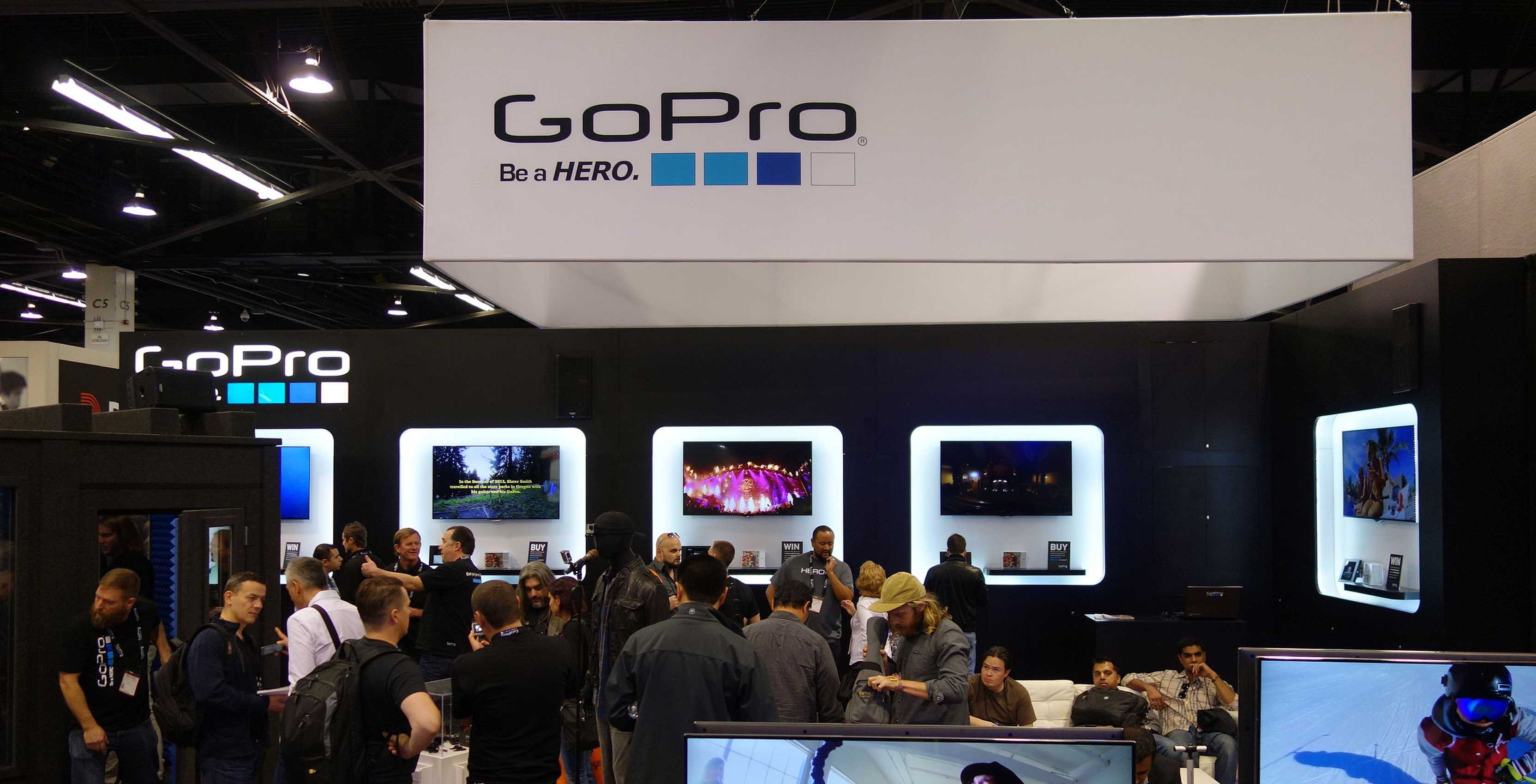 Go Pro booth and signage