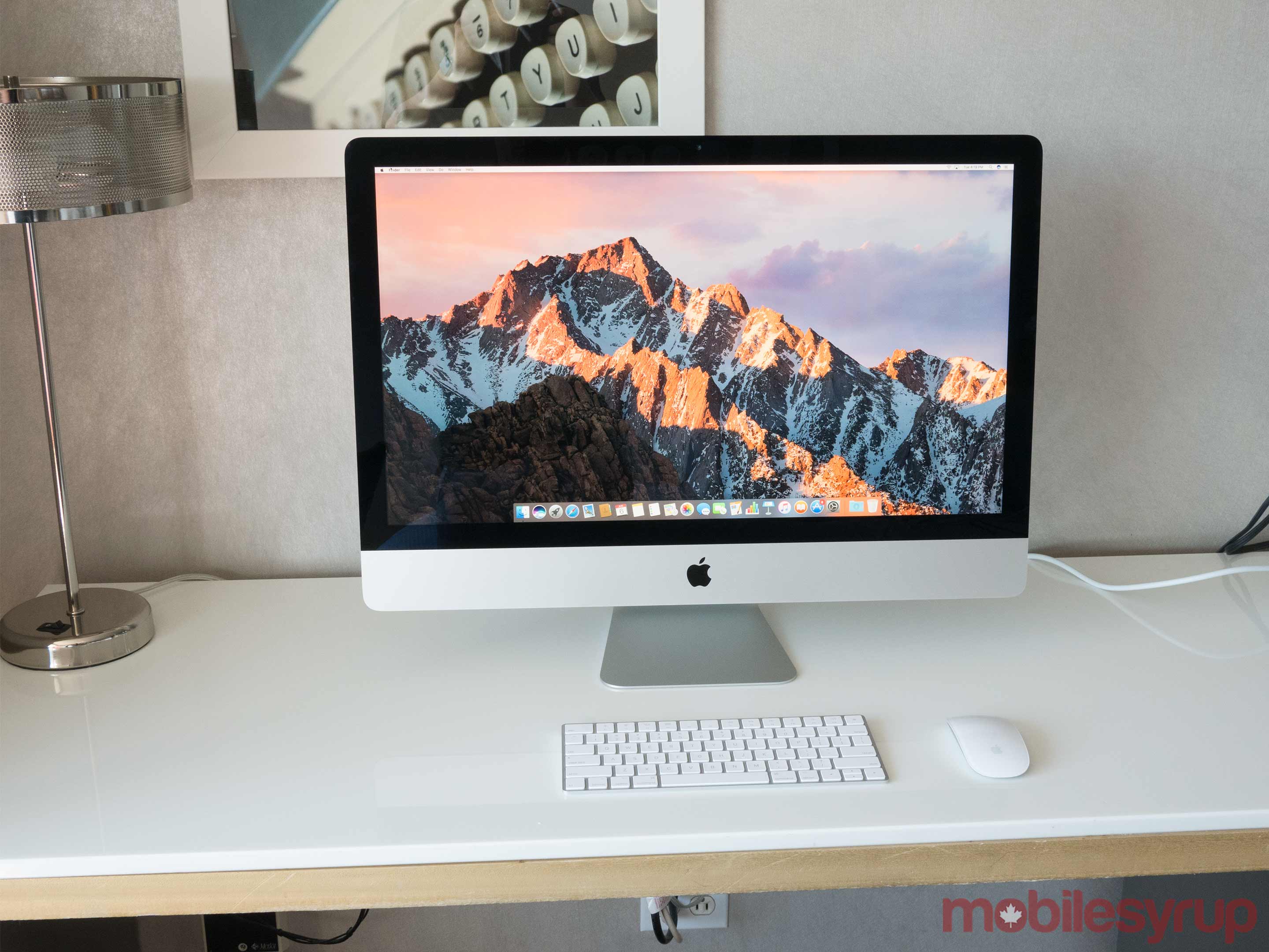 27-inch iMac on table