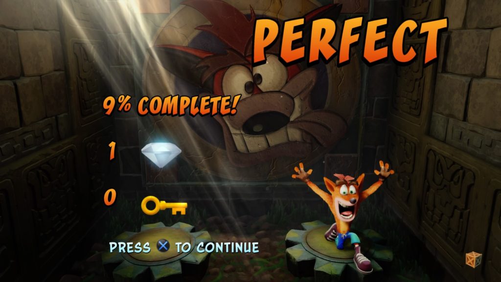 Crash Bandicoot perfect screen 