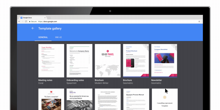 A gif showing the DocuSign add-on in Google Docs