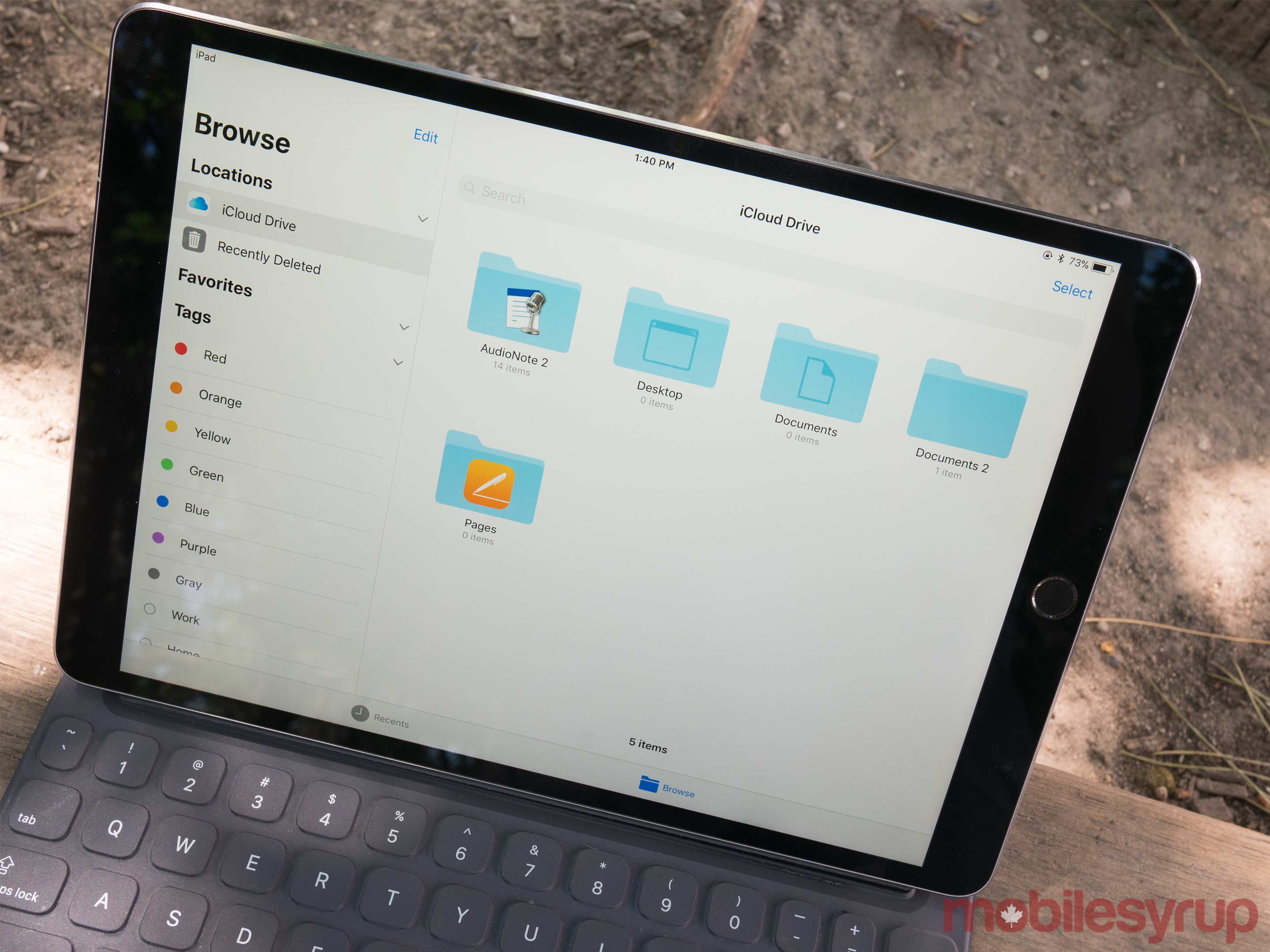 iPad Pro 10.5-inch Files app
