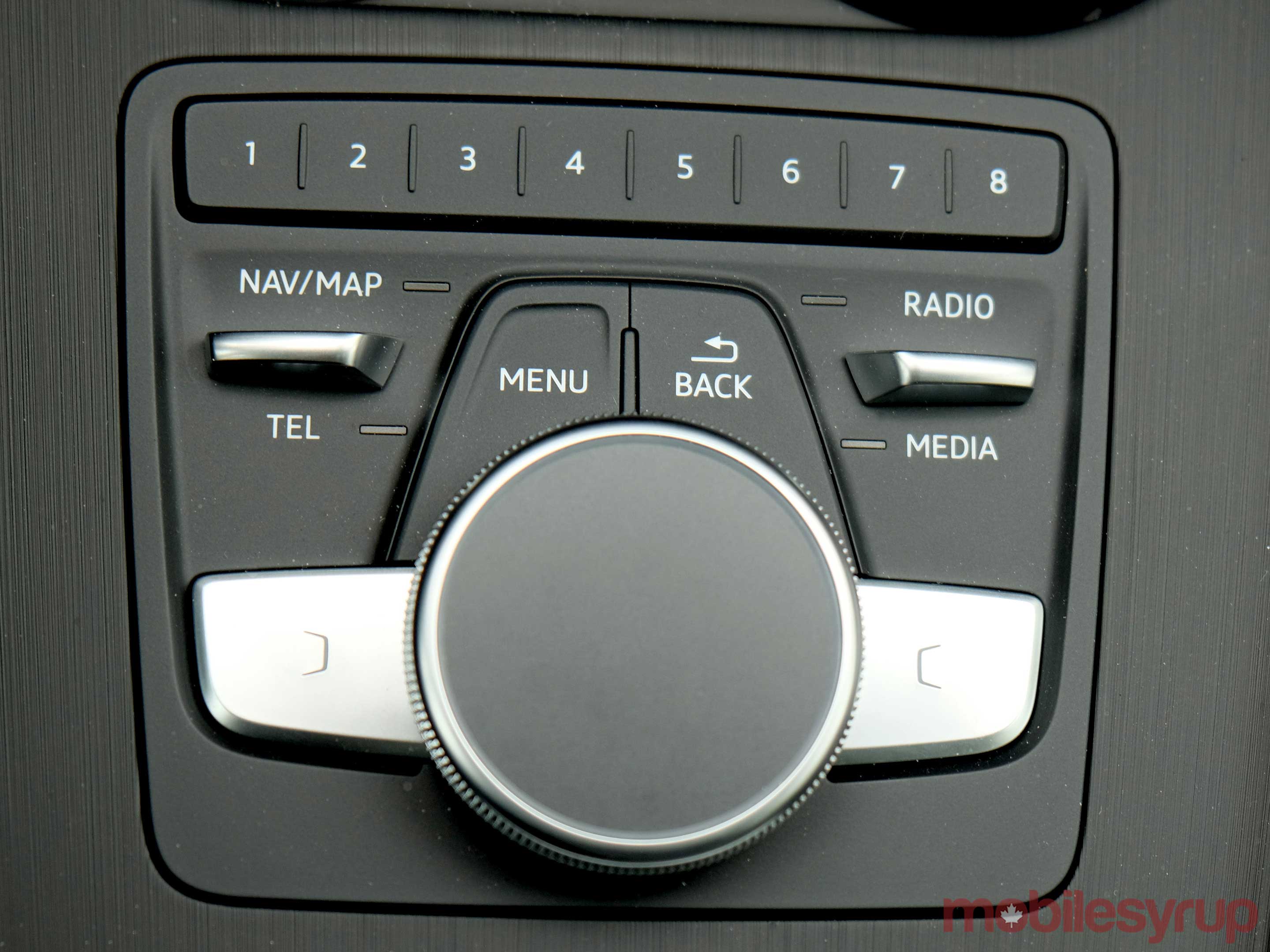 Audi MMI physical controls