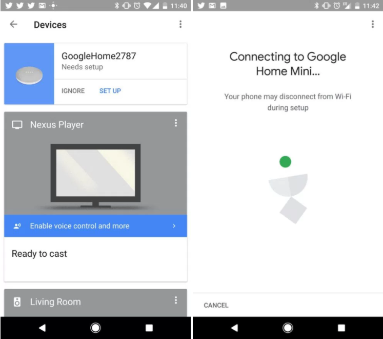Further confirmation of Google Home Mini appears in Home app