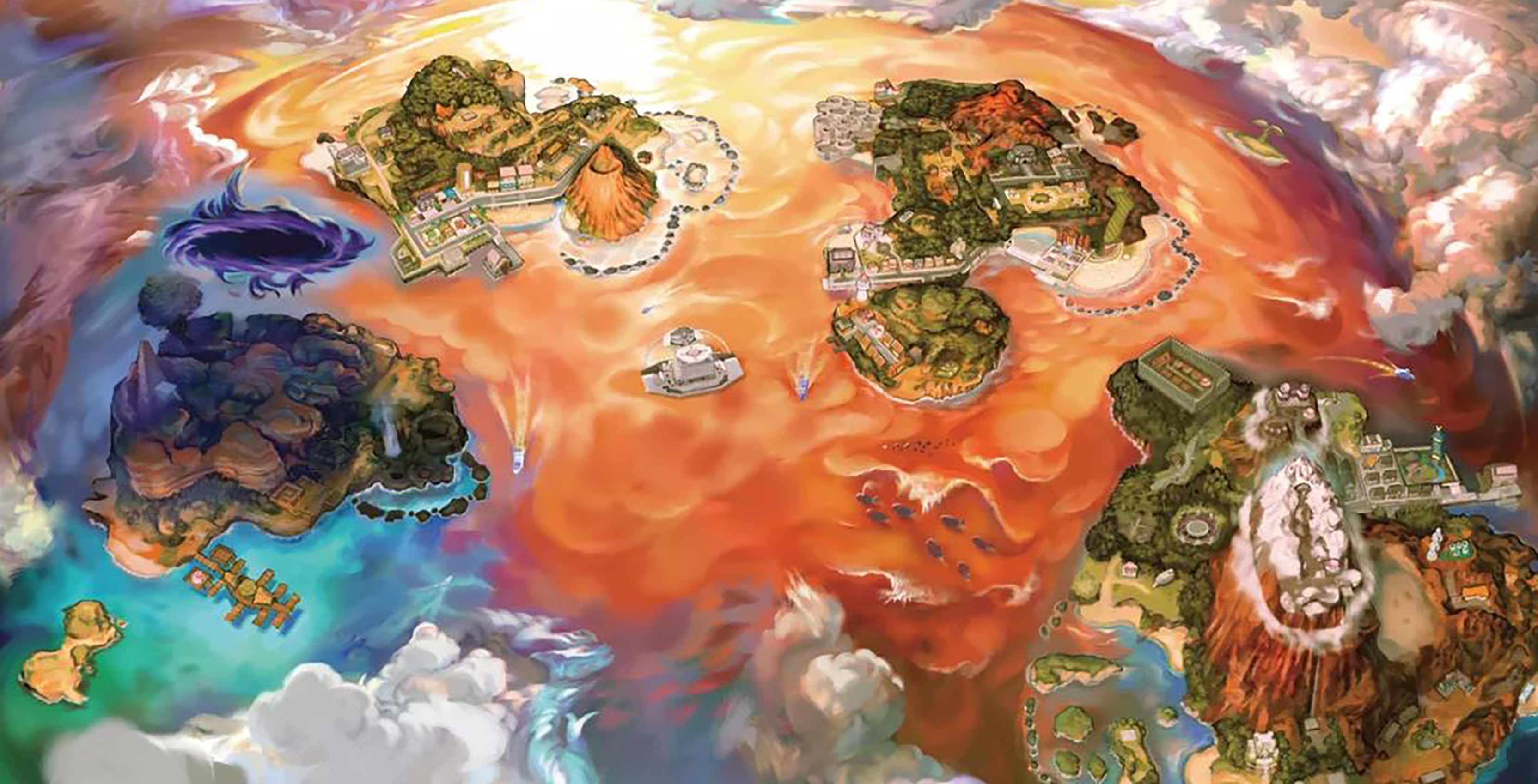 Pokemon Sun and Ultra Moon map of Alola