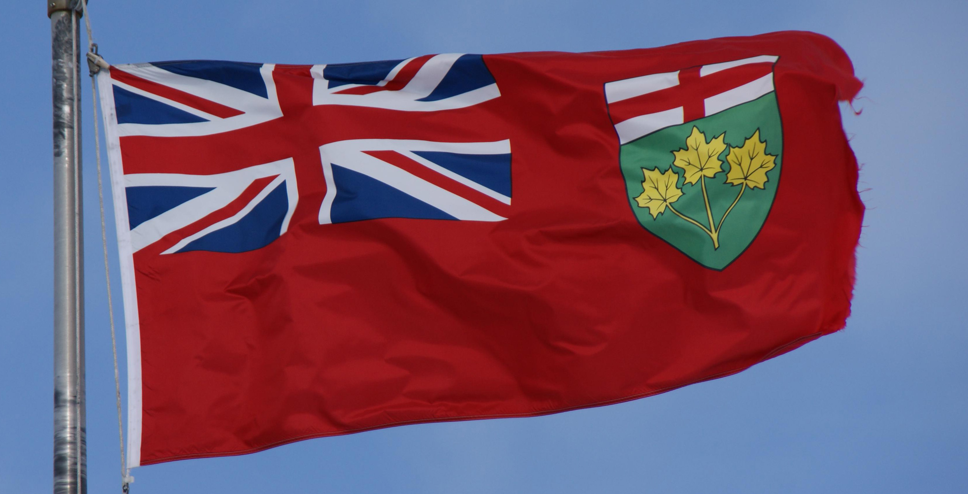 Ontario Flag Header