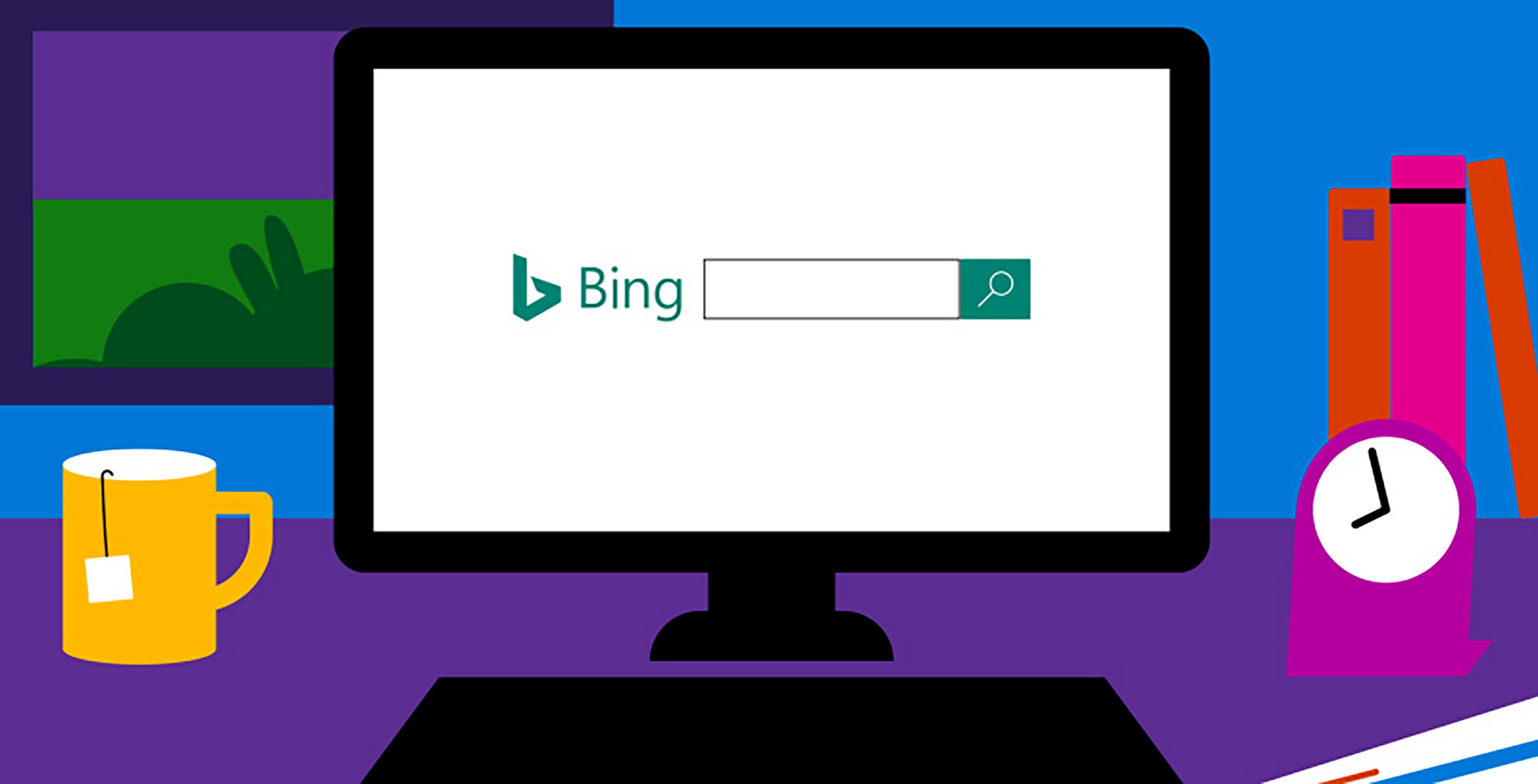Microsoft Bing header