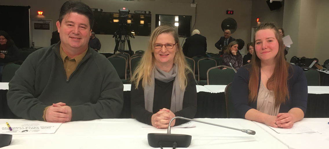 Members of the DWCC at the CRTC Wireless Code hearings