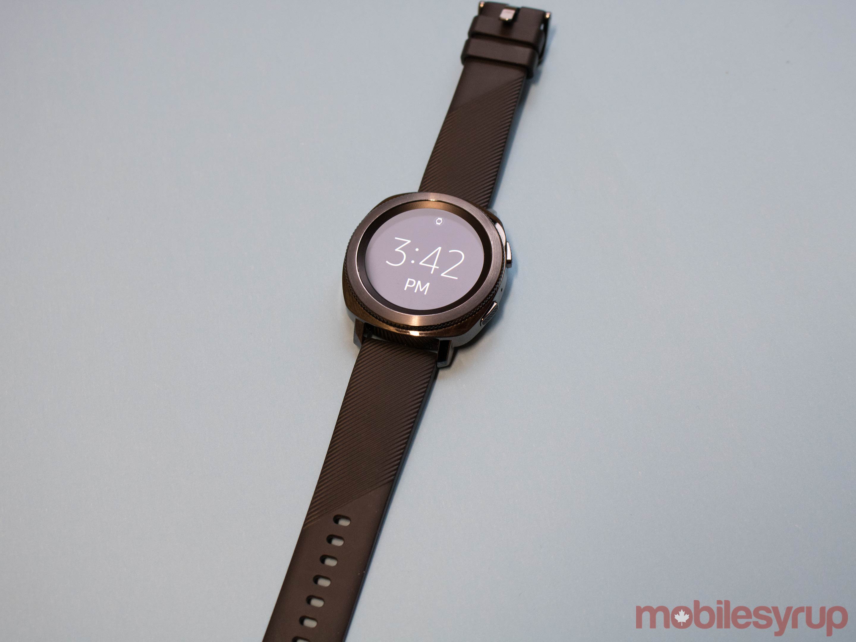 Samsung Gear Sport outstretched