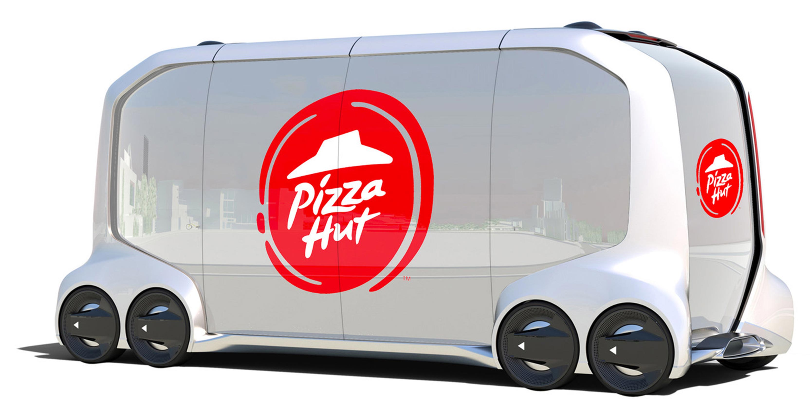 self-driving Pizza Hut car