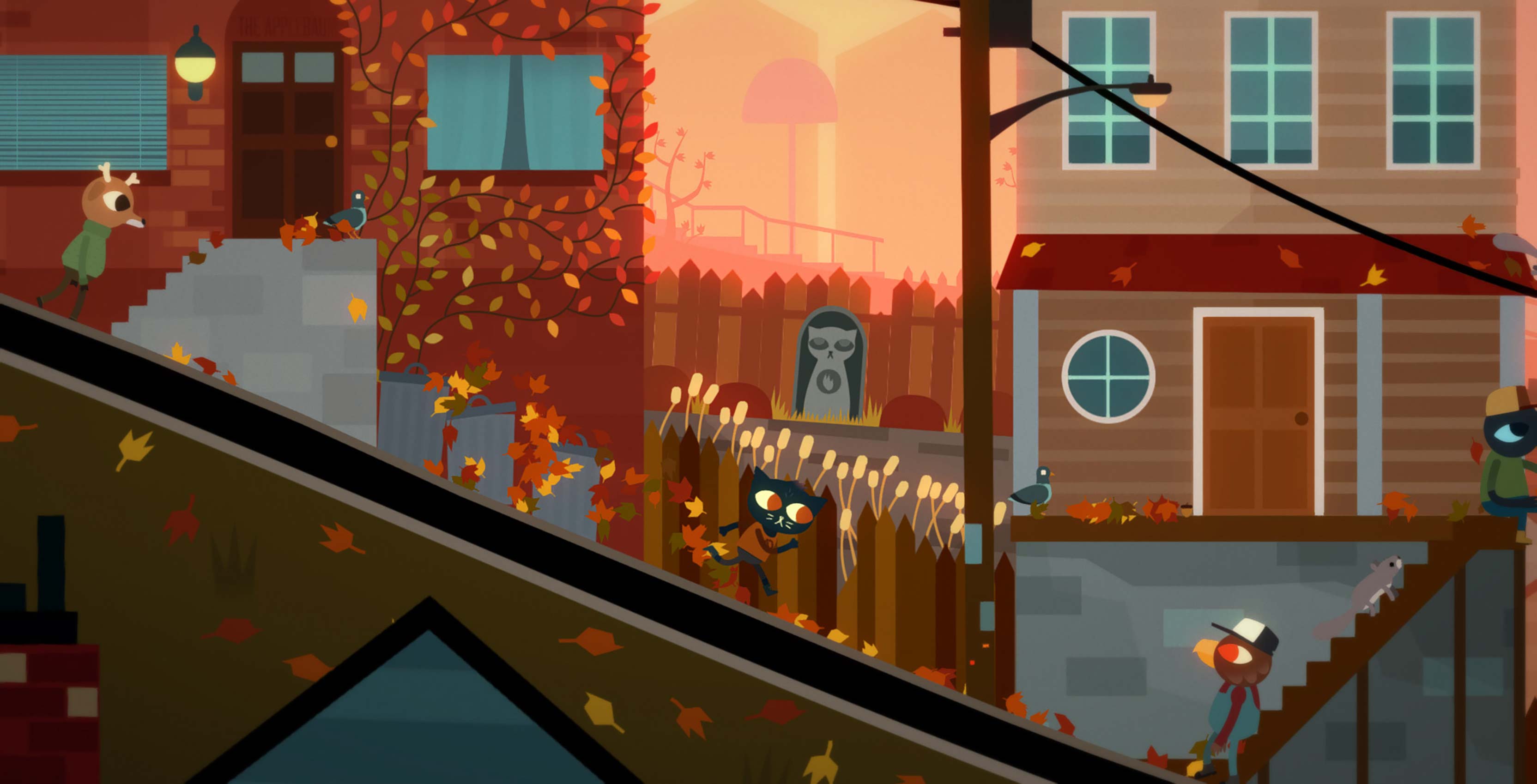 Night in the Woods town