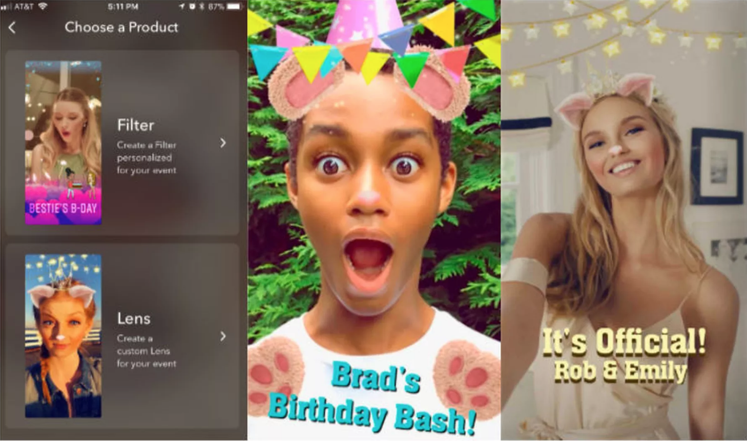 Snapchat personalized Lenses