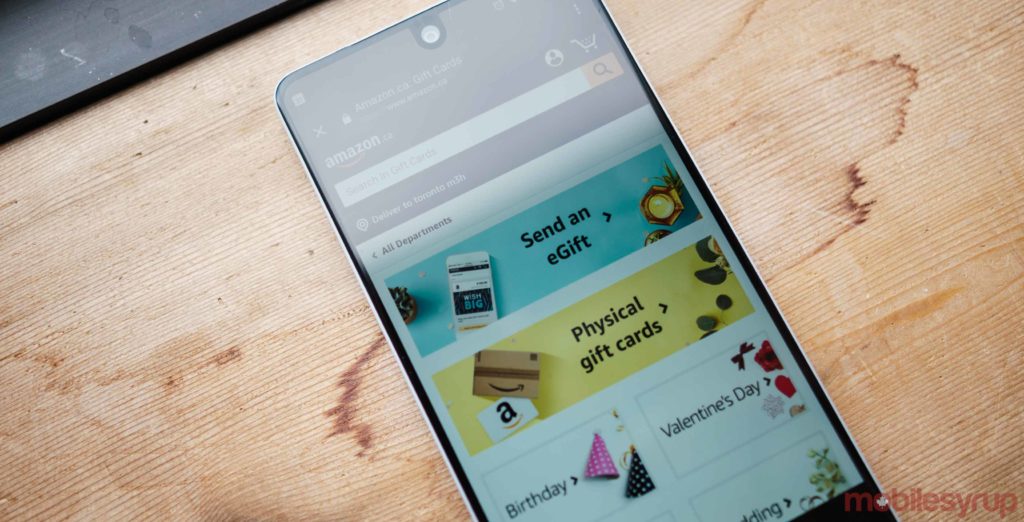 Canadians can now send Amazon eGift Cards via text message