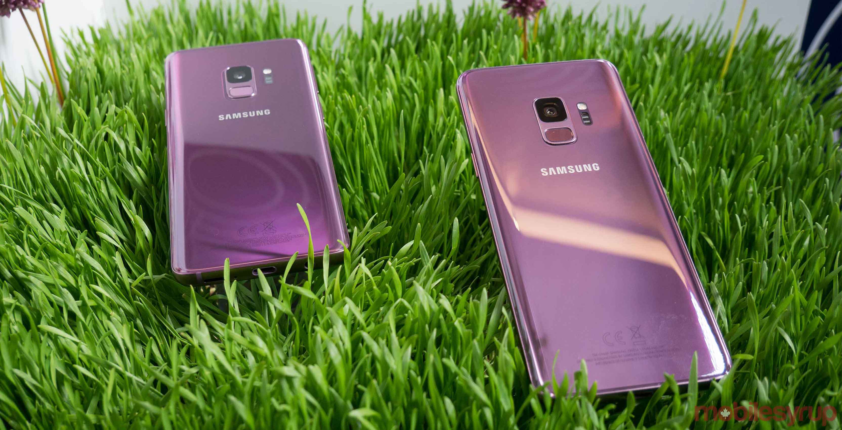 The Galaxy S9 in pink
