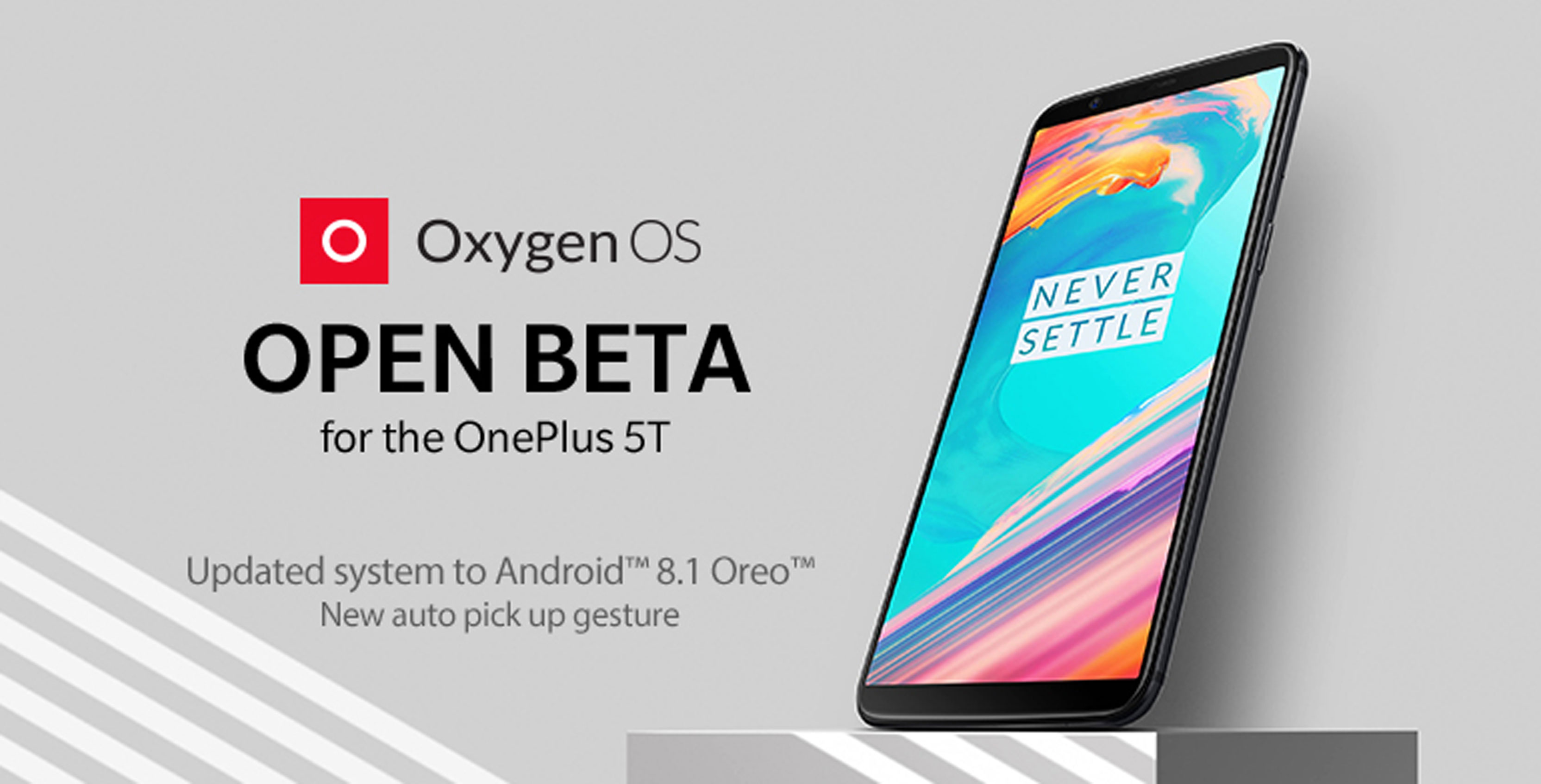 OnePlus Android 8.1 open beta header