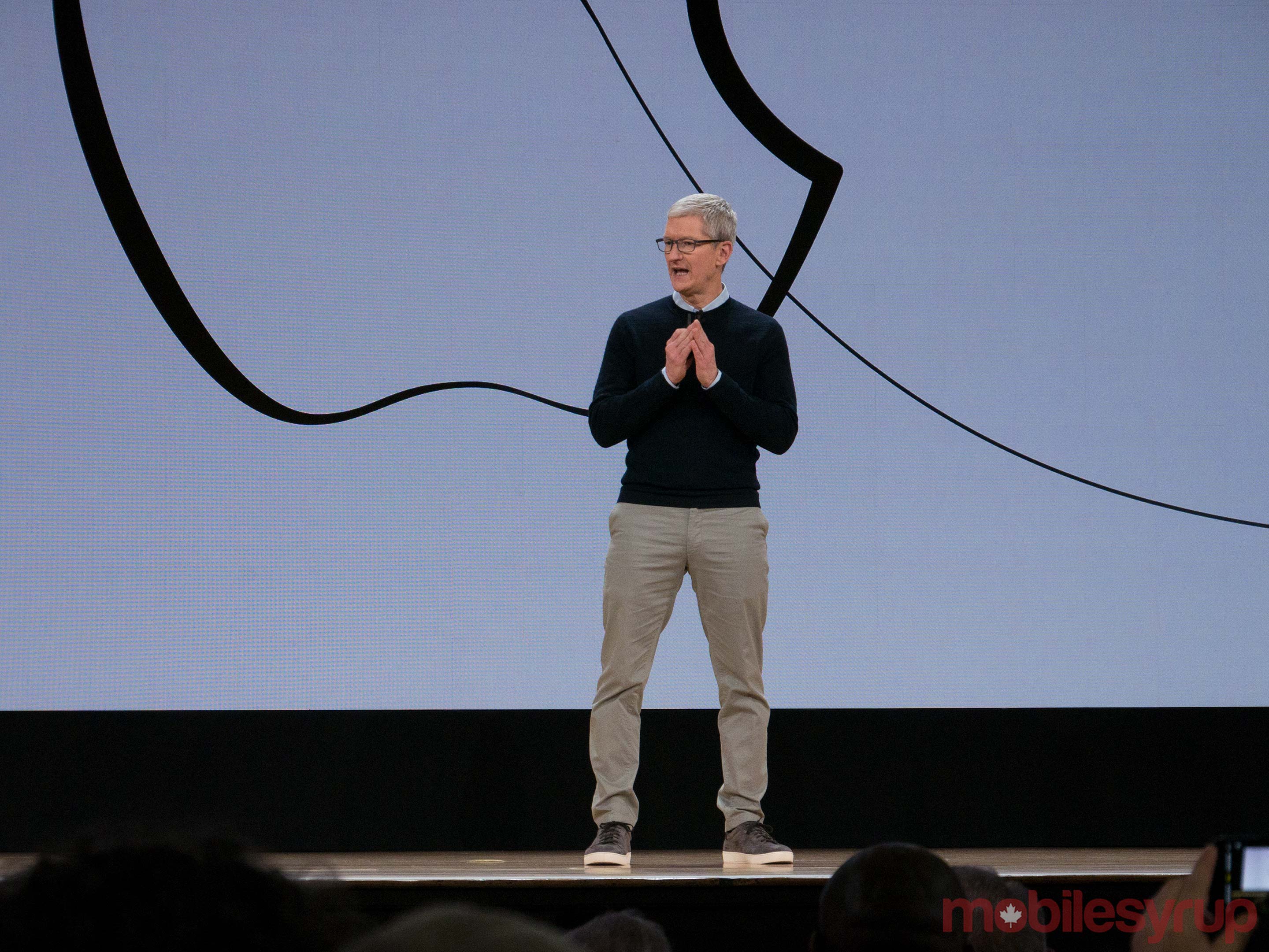 Tim Cook at Apple's education event 