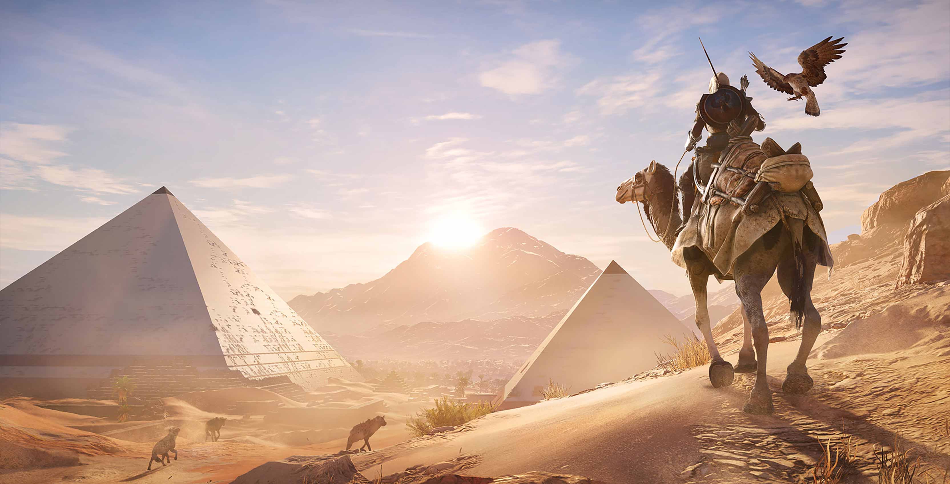 Assassin's Creed Origins Bayek on camel