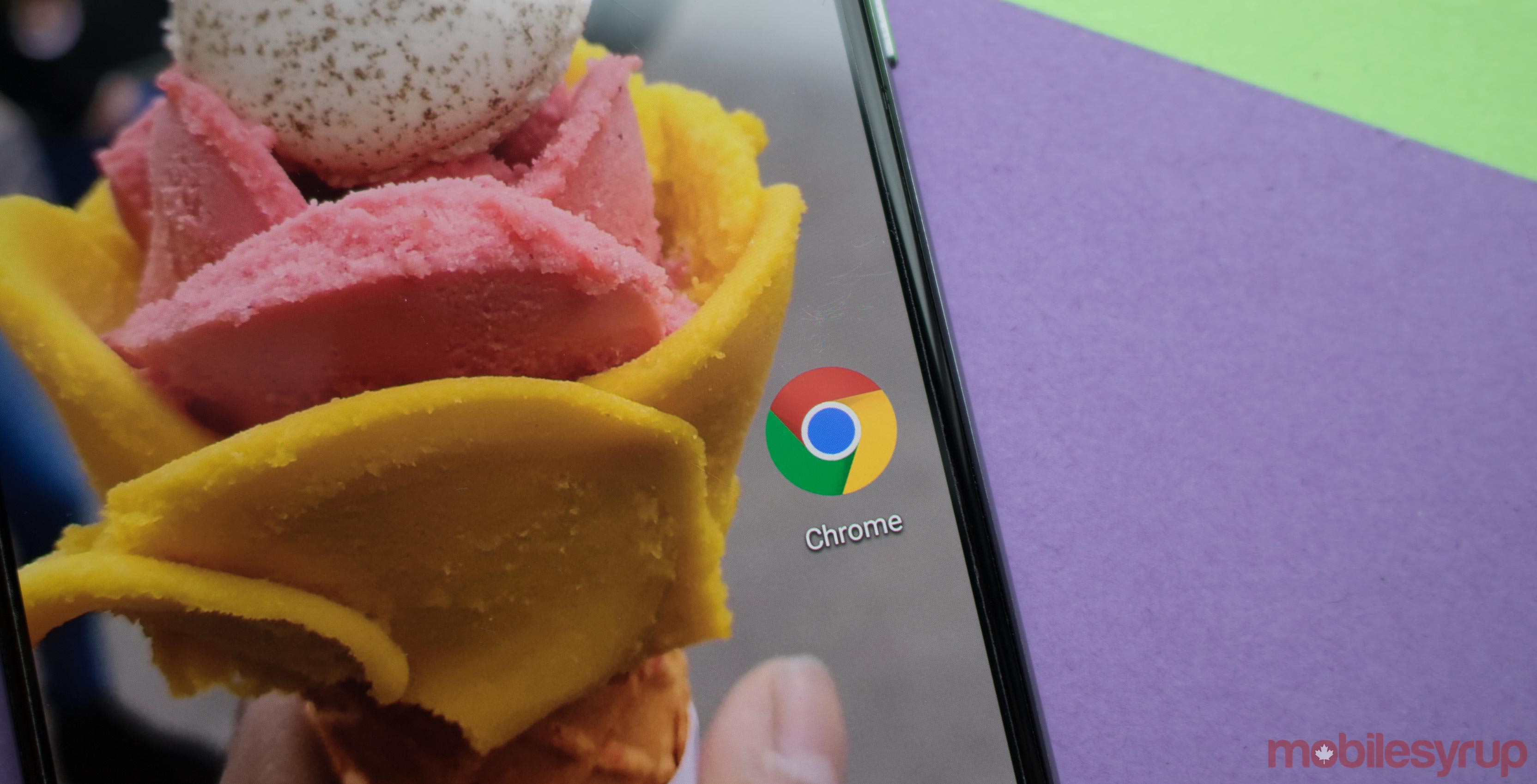 Google Chrome with a gelato
