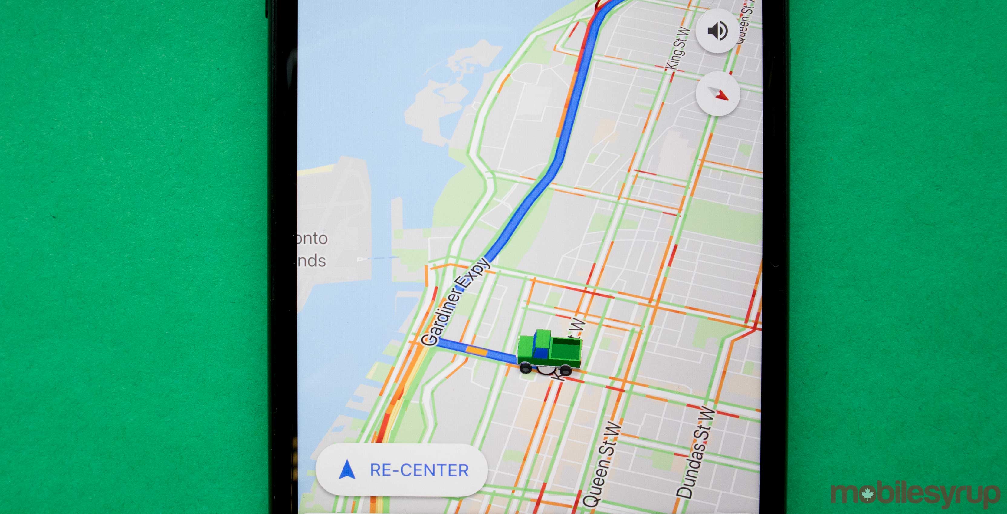 Google Maps 3D truck icon