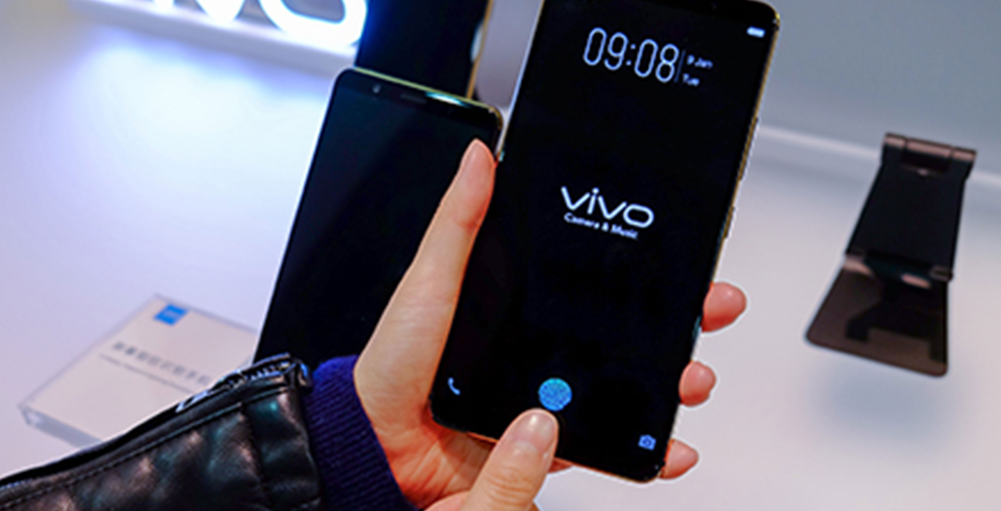 Vivo phone with in-display fingerprint scanner