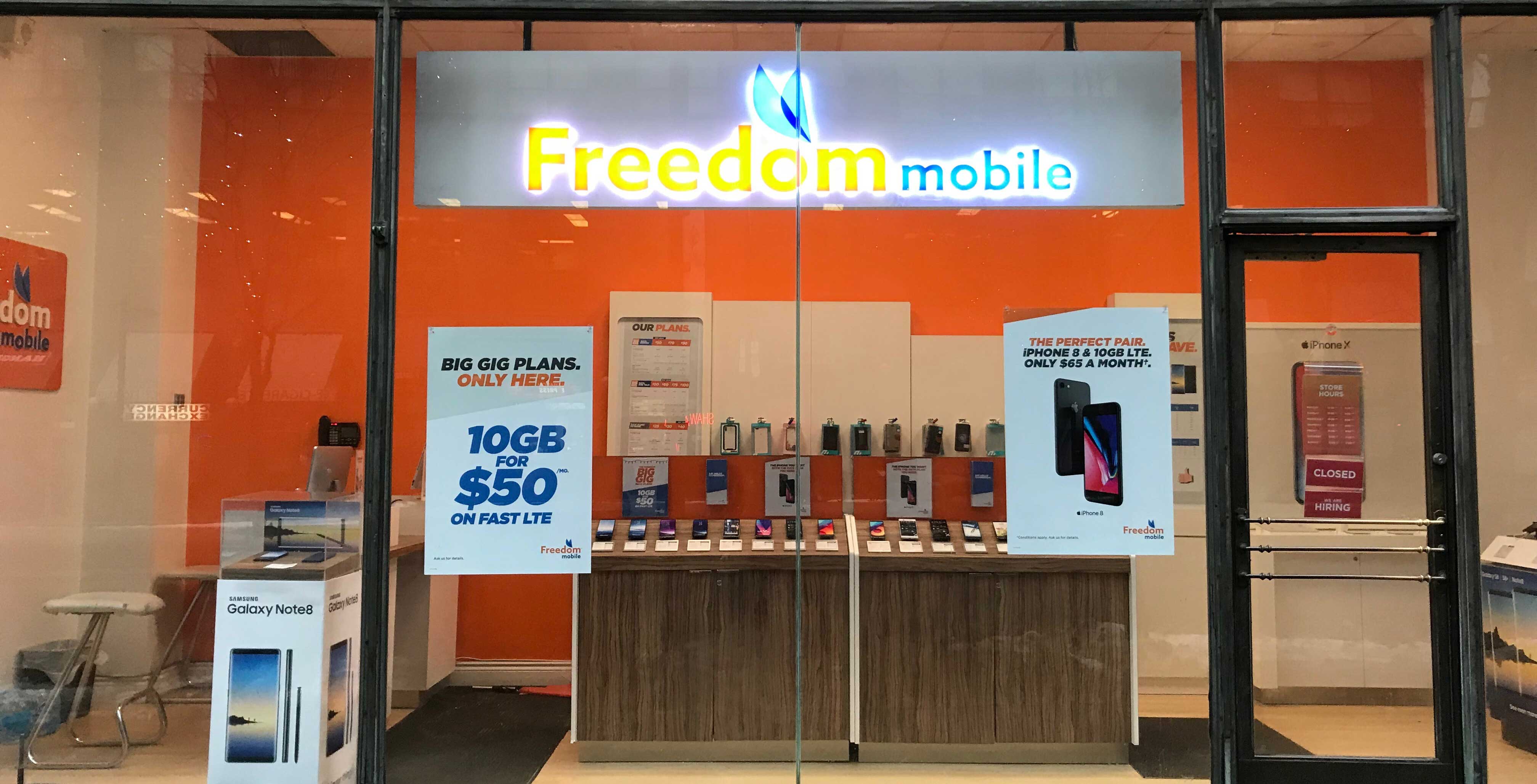 Freedom Mobile storefront
