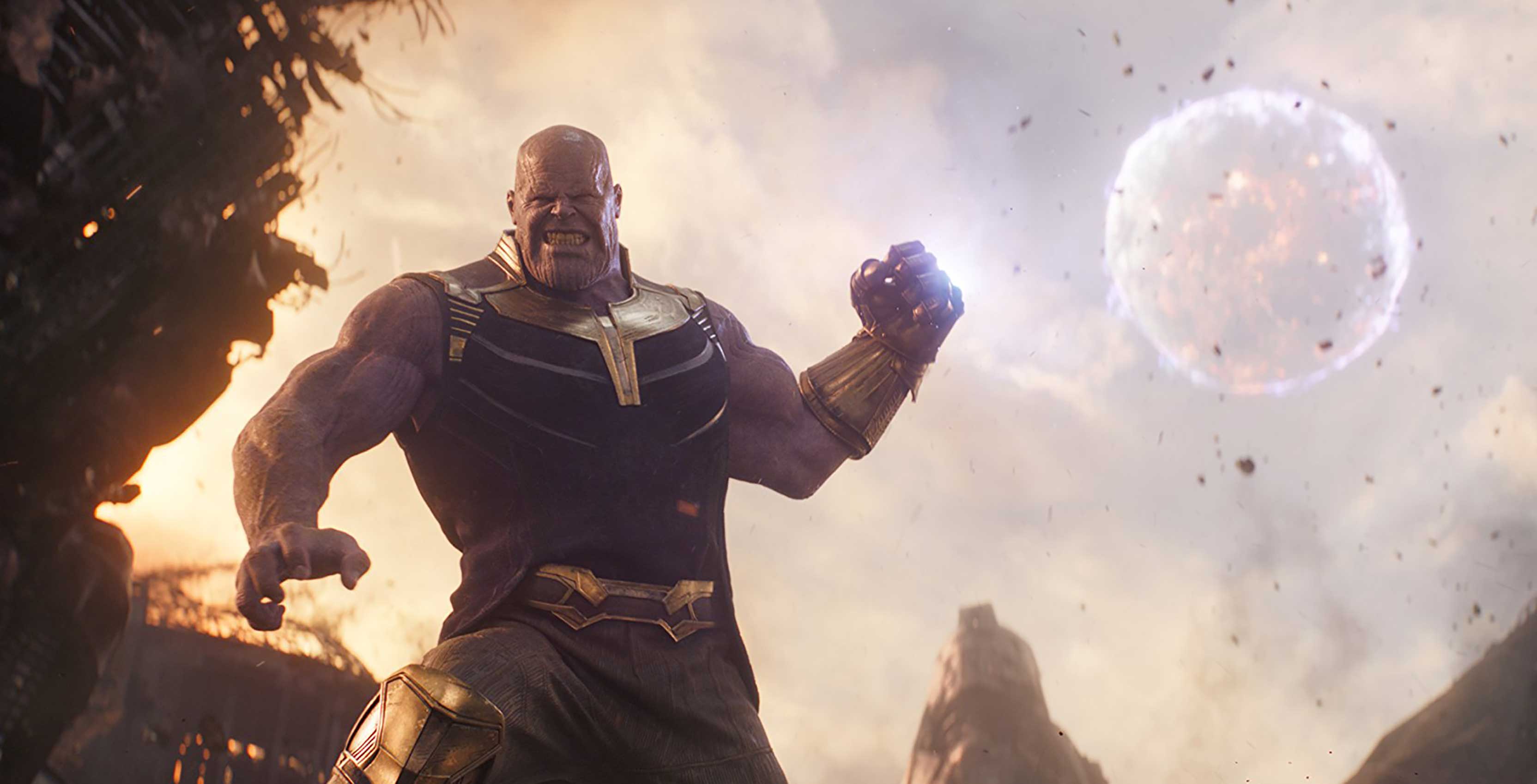 Avengers: Infinity War Thanos throws moon