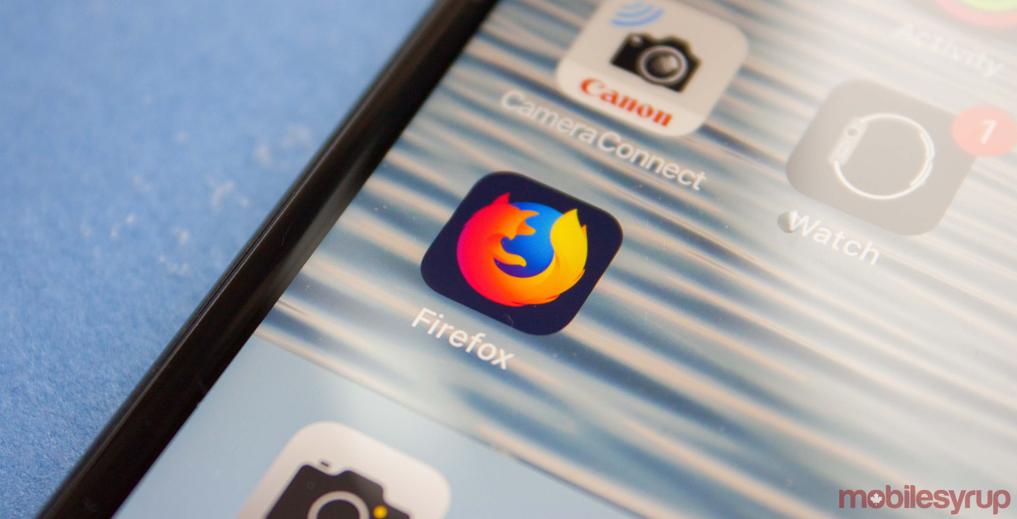 Firefox app icon on iOS