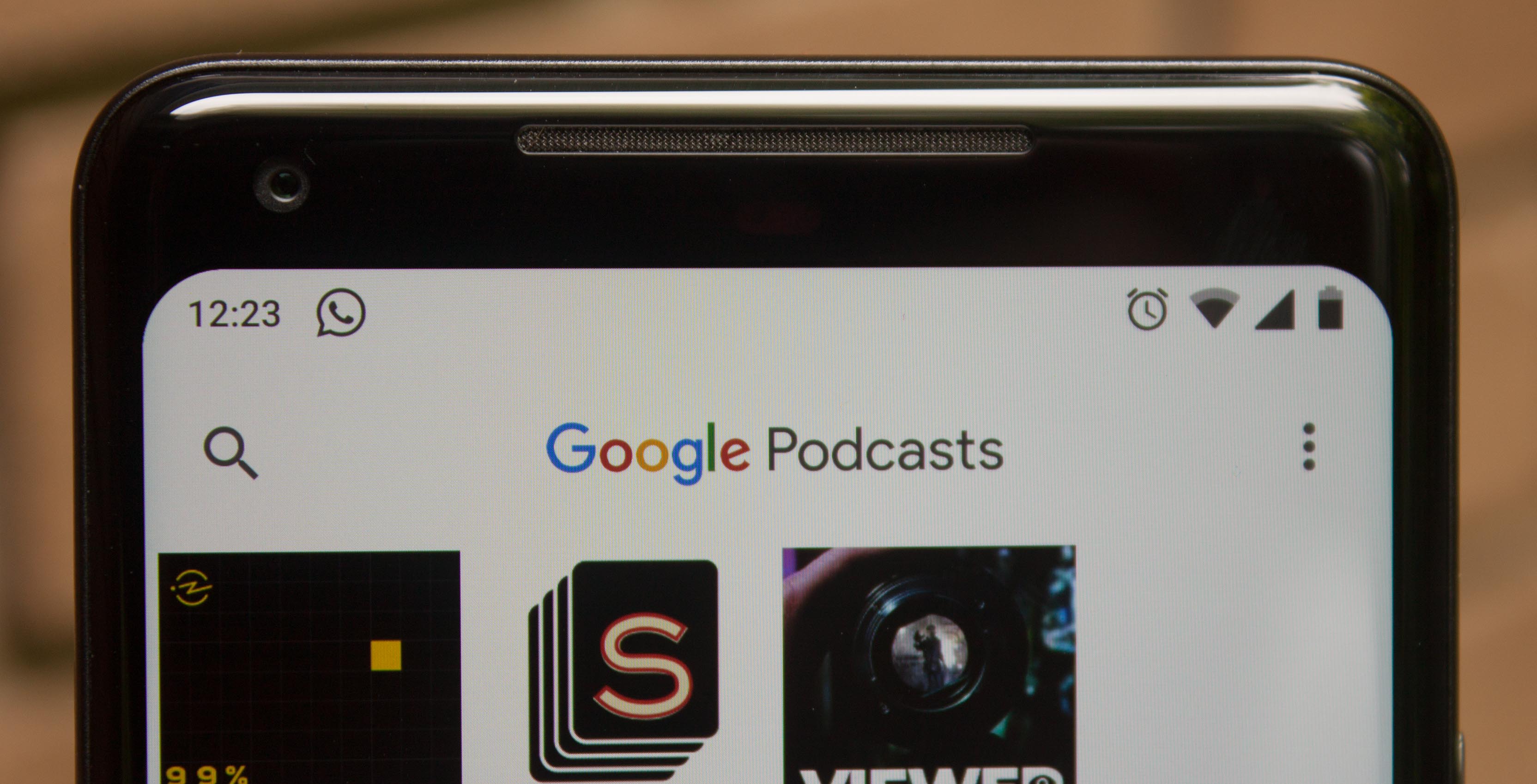Google Podcasts in the Google app